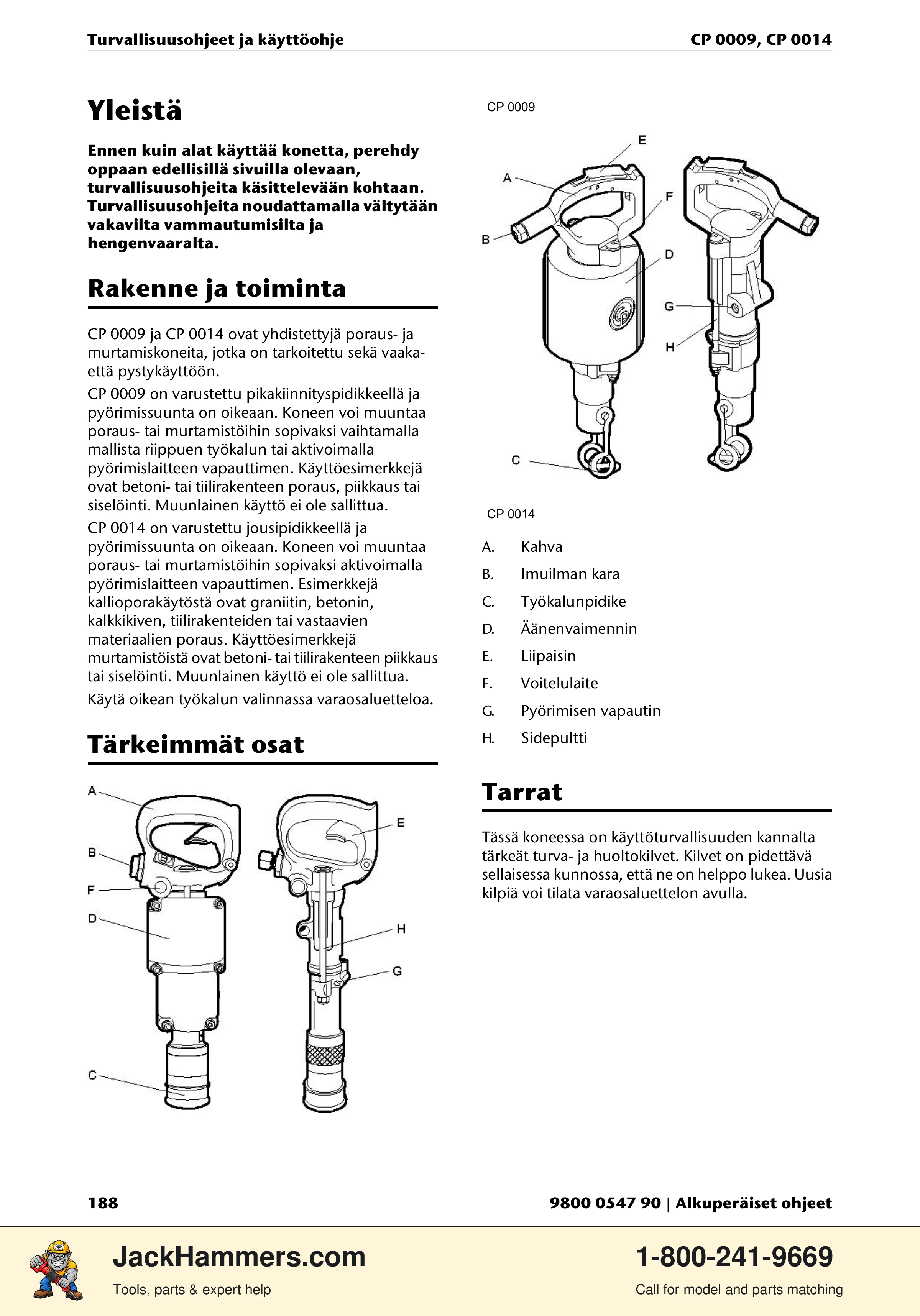 Chicago Pneumatic 0009 Series / 0014 Series PDF page 188 of 260