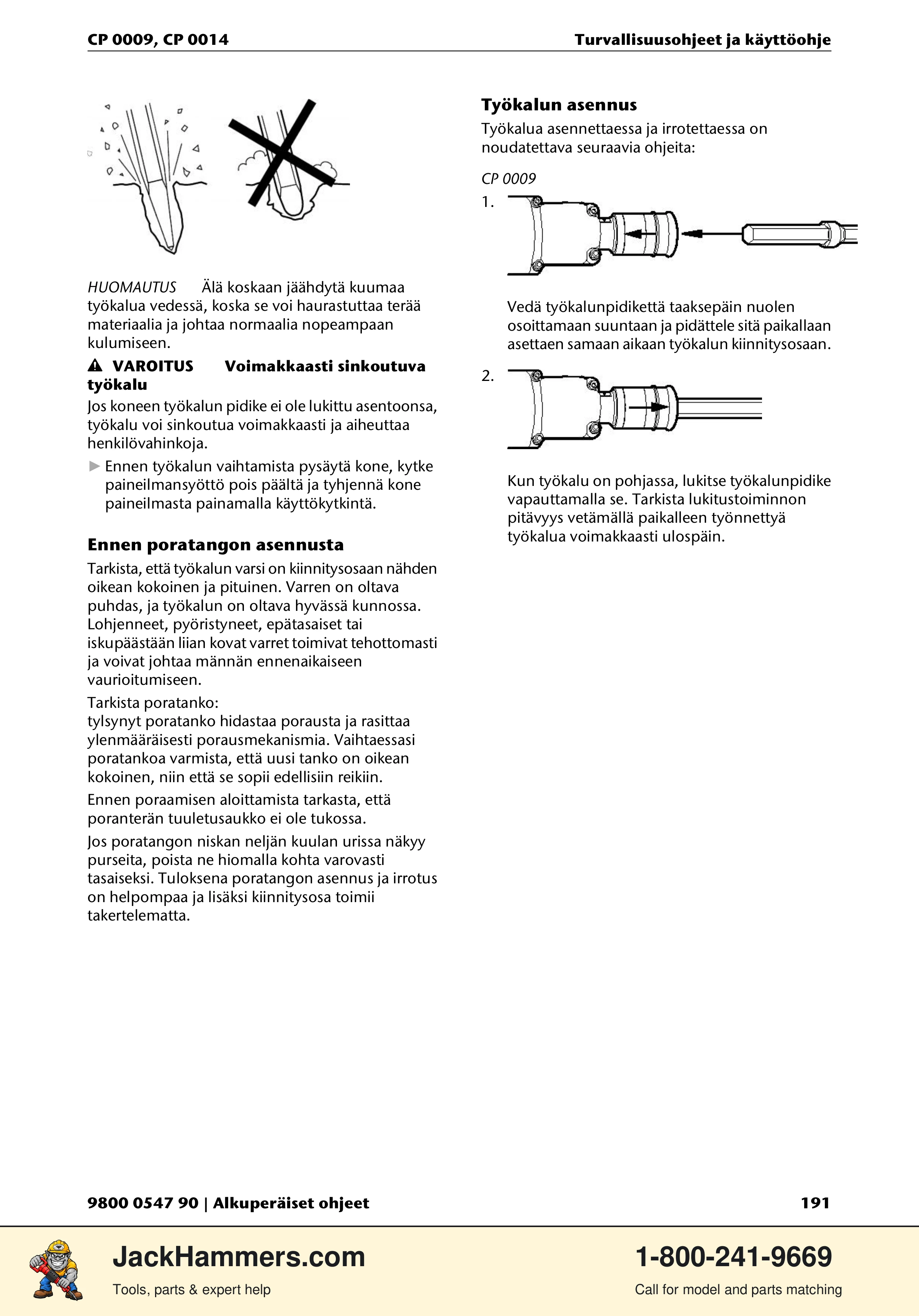 Chicago Pneumatic 0009 Series / 0014 Series PDF page 191 of 260