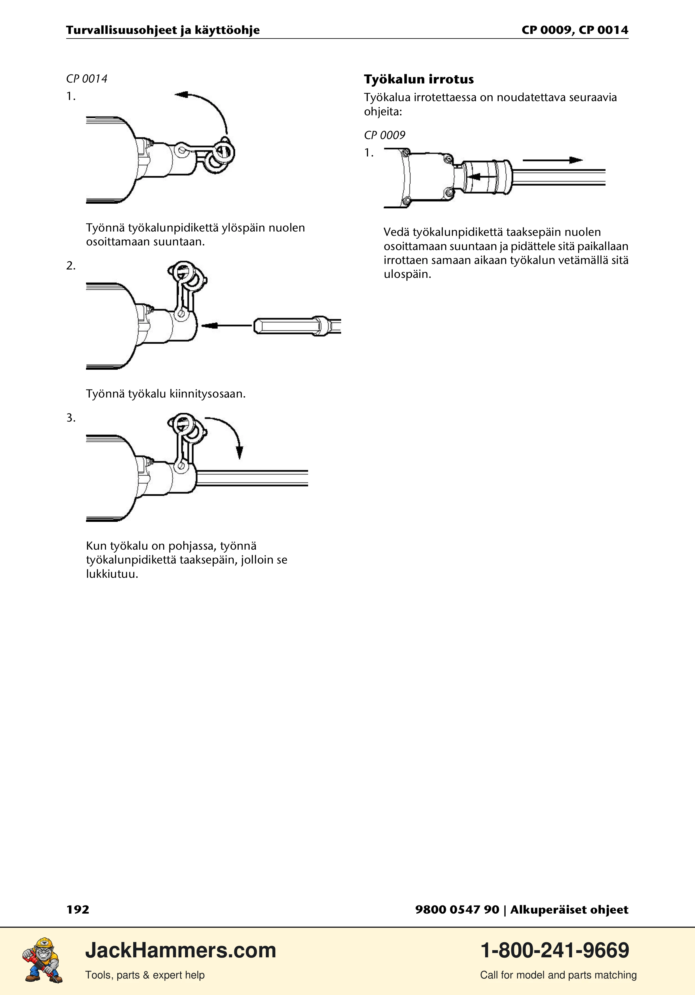 Chicago Pneumatic 0009 Series / 0014 Series PDF page 192 of 260