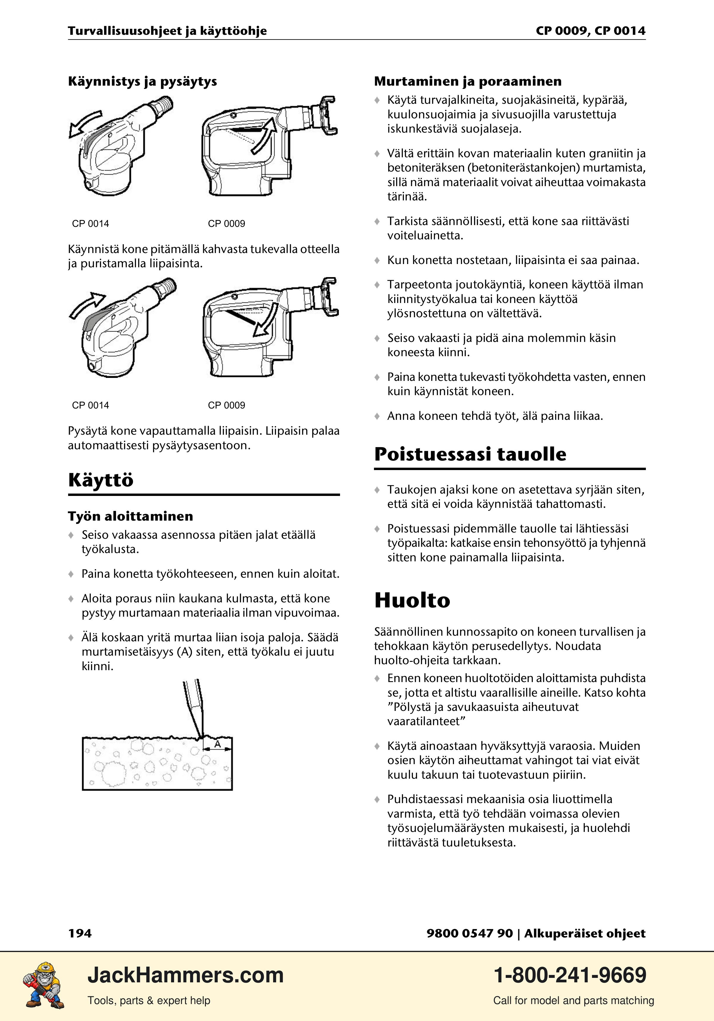 Chicago Pneumatic 0009 Series / 0014 Series PDF page 194 of 260