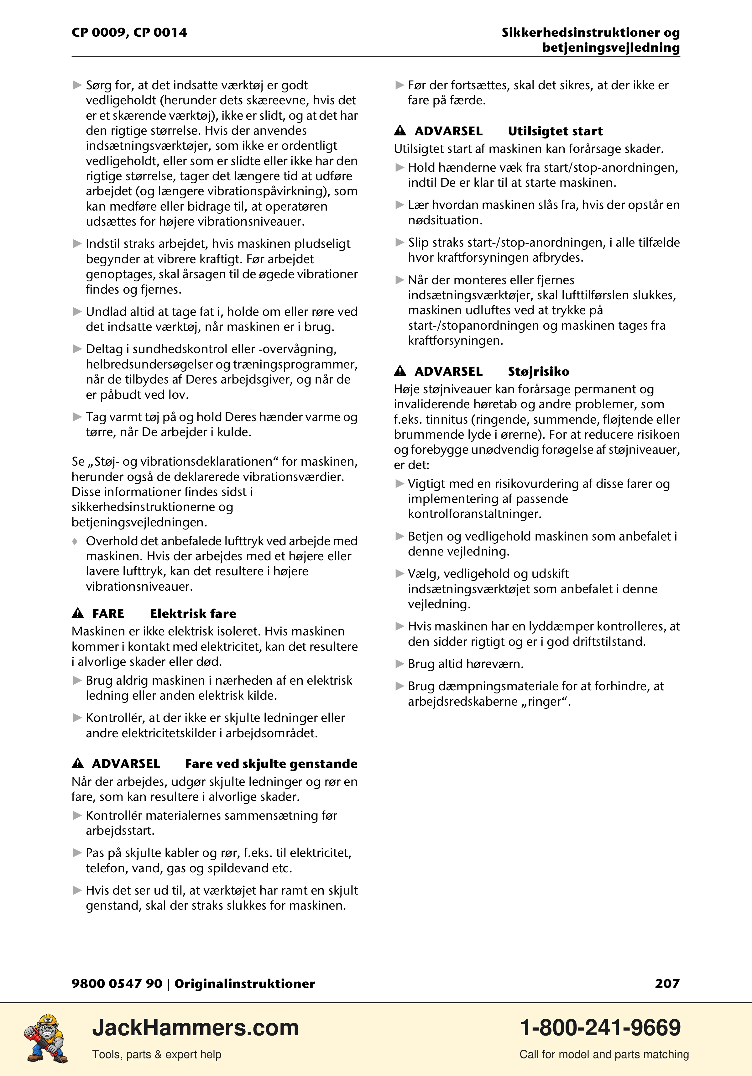 Chicago Pneumatic 0009 Series / 0014 Series PDF page 207 of 260