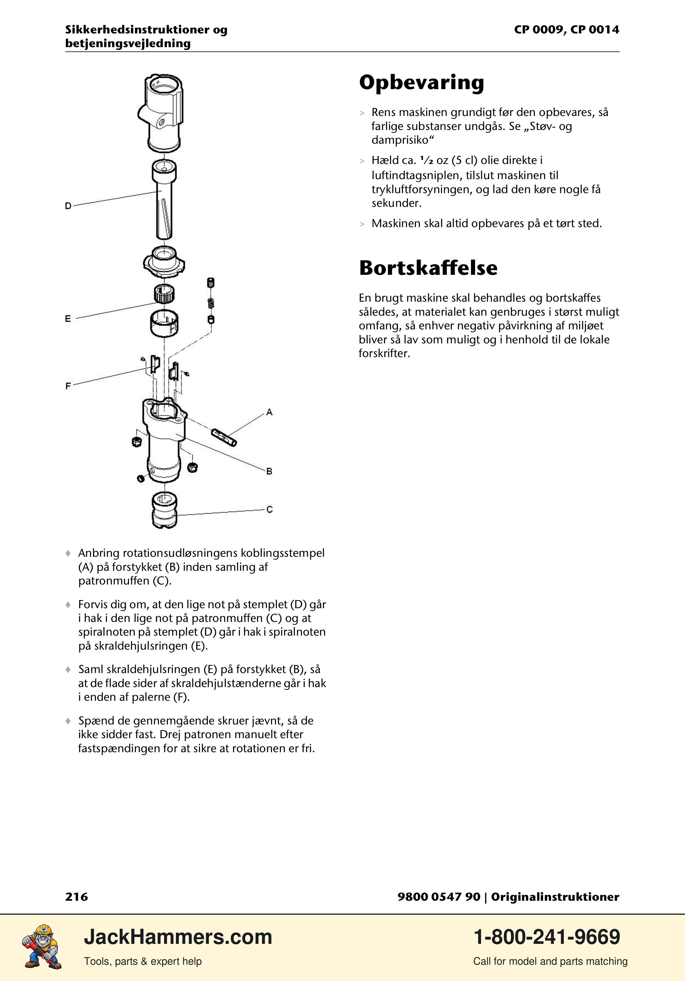 Chicago Pneumatic 0009 Series / 0014 Series PDF page 216 of 260