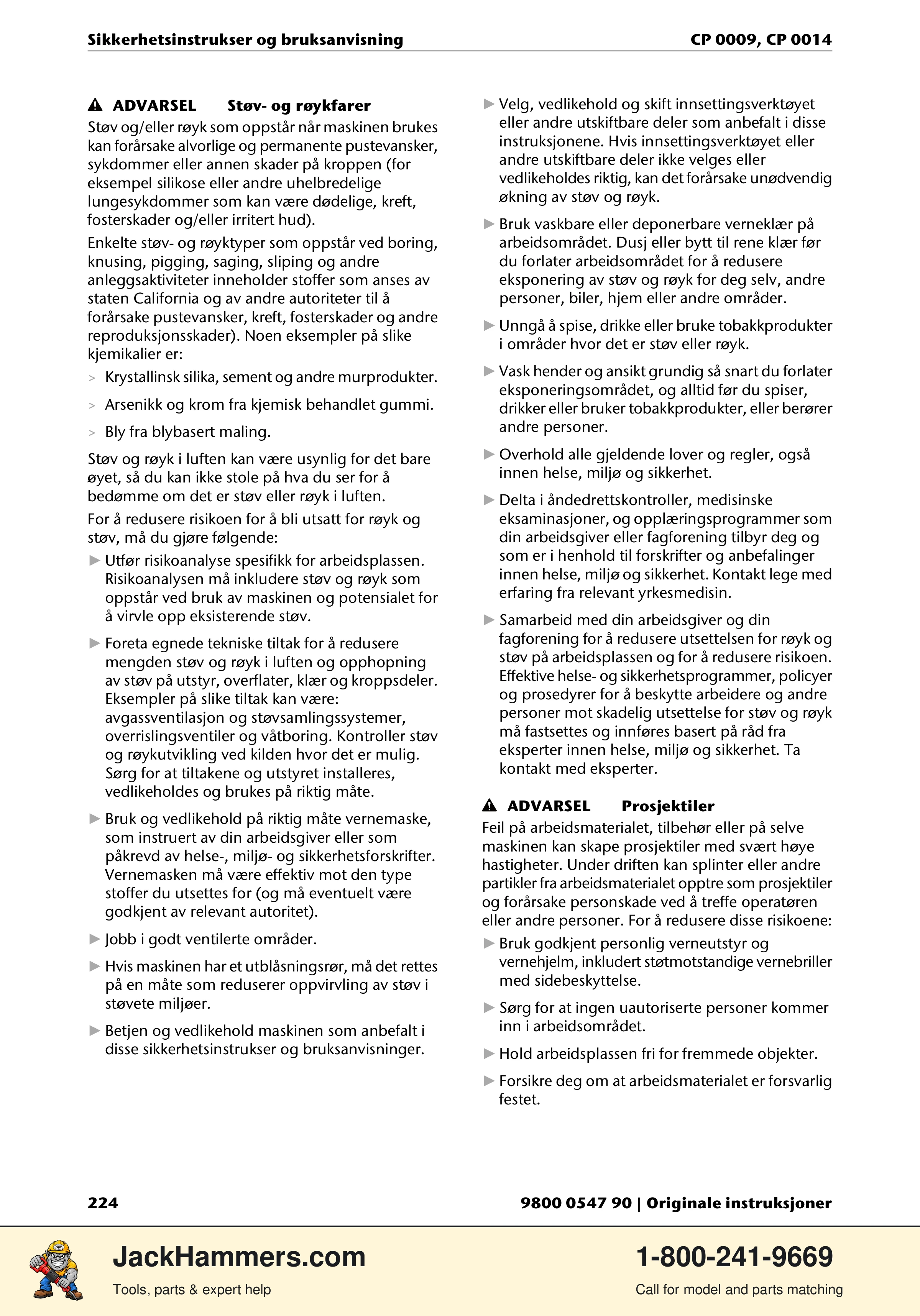 Chicago Pneumatic 0009 Series / 0014 Series PDF page 224 of 260