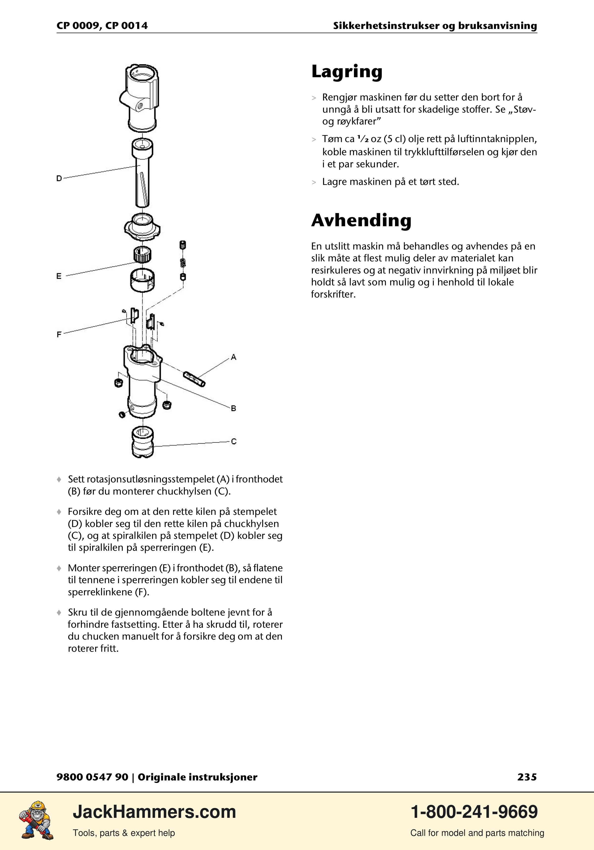 Chicago Pneumatic 0009 Series / 0014 Series PDF page 235 of 260