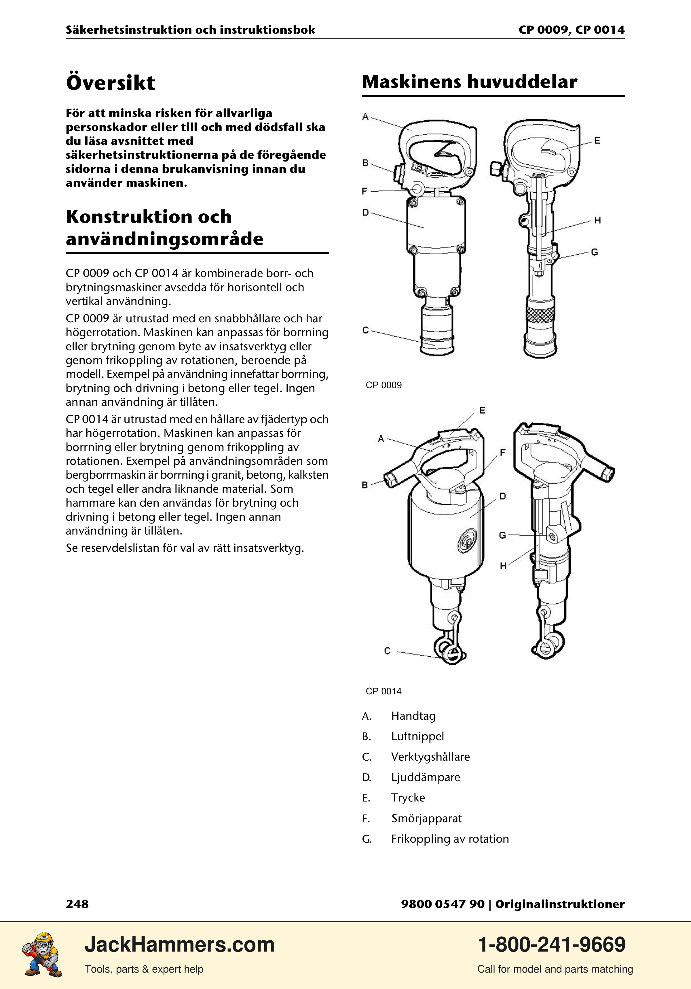 Chicago Pneumatic 0009 Series / 0014 Series PDF page 248 of 260