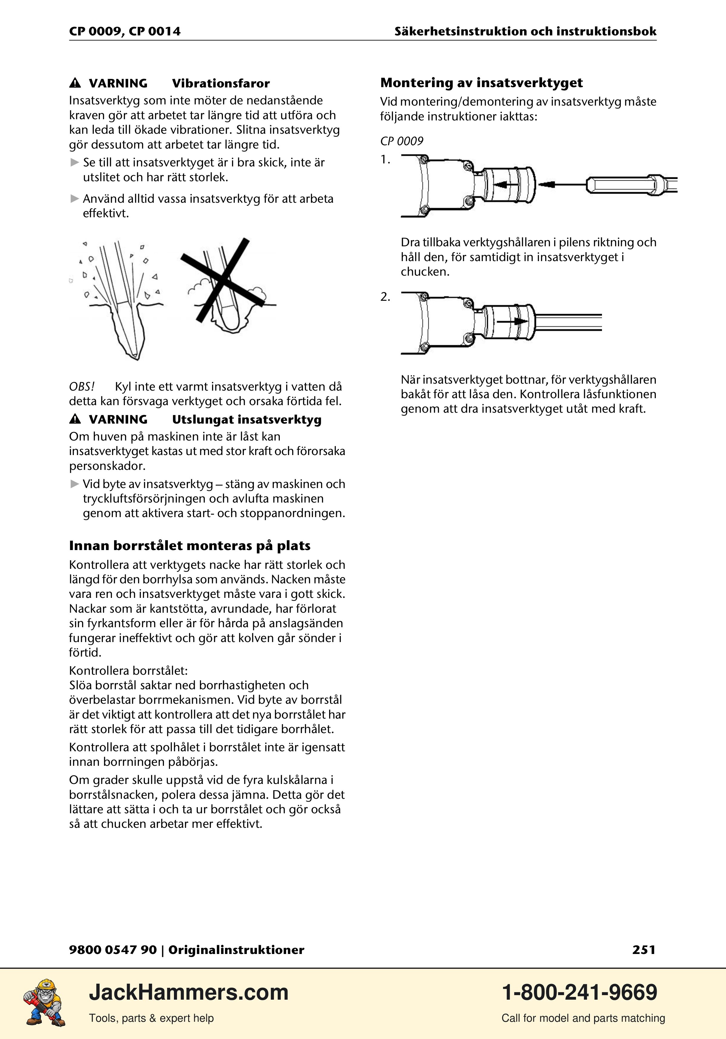 Chicago Pneumatic 0009 Series / 0014 Series PDF page 251 of 260