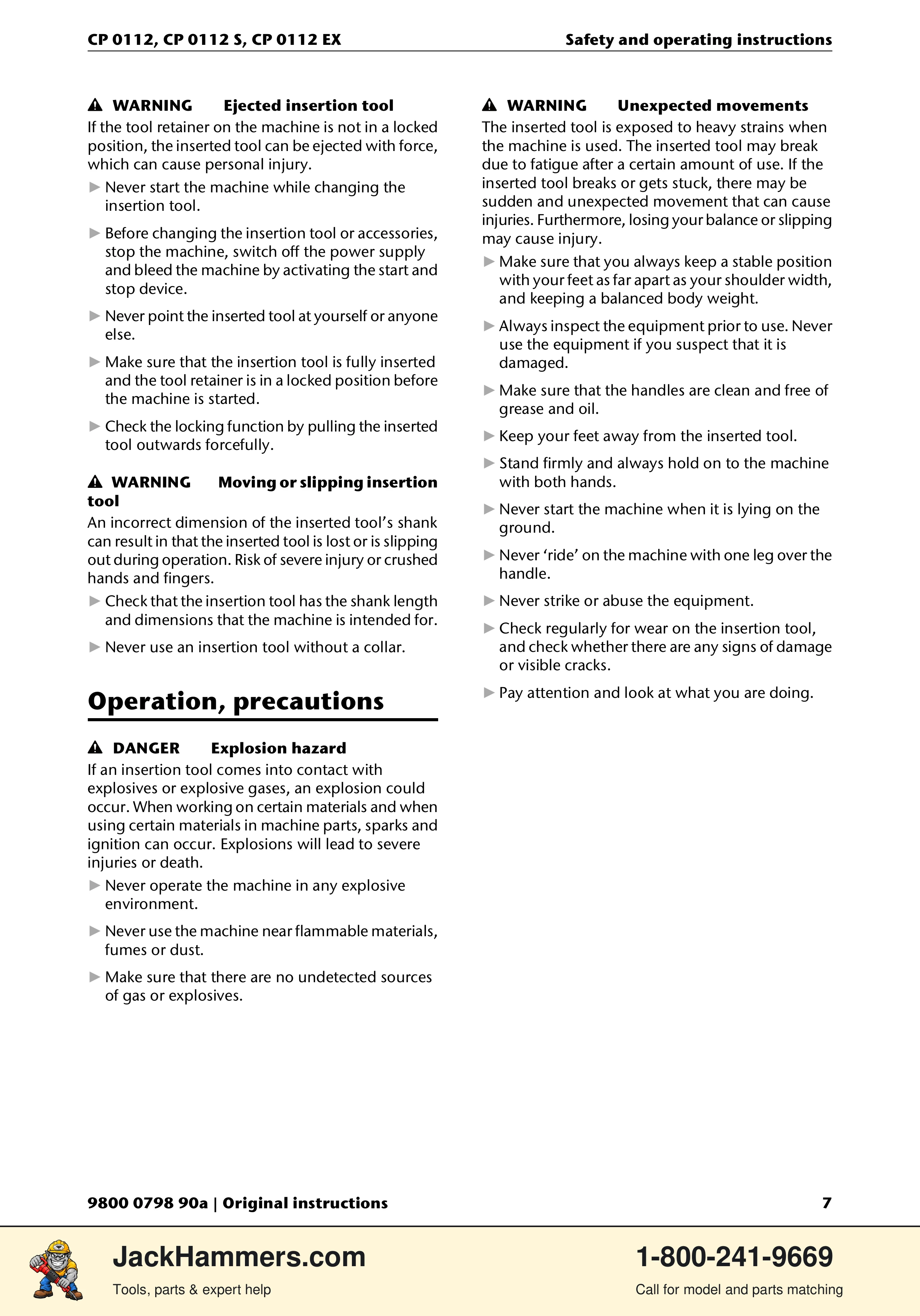 Chicago Pneumatic CP0112 Series PDF page 7 of 232