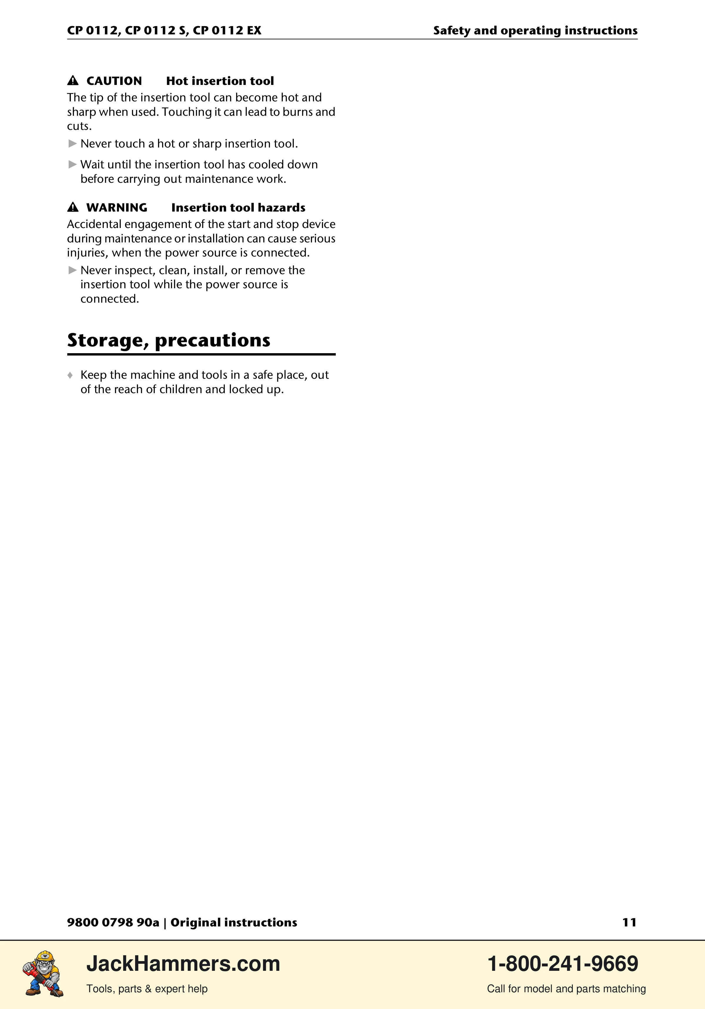 Chicago Pneumatic CP0112 Series PDF page 11 of 232