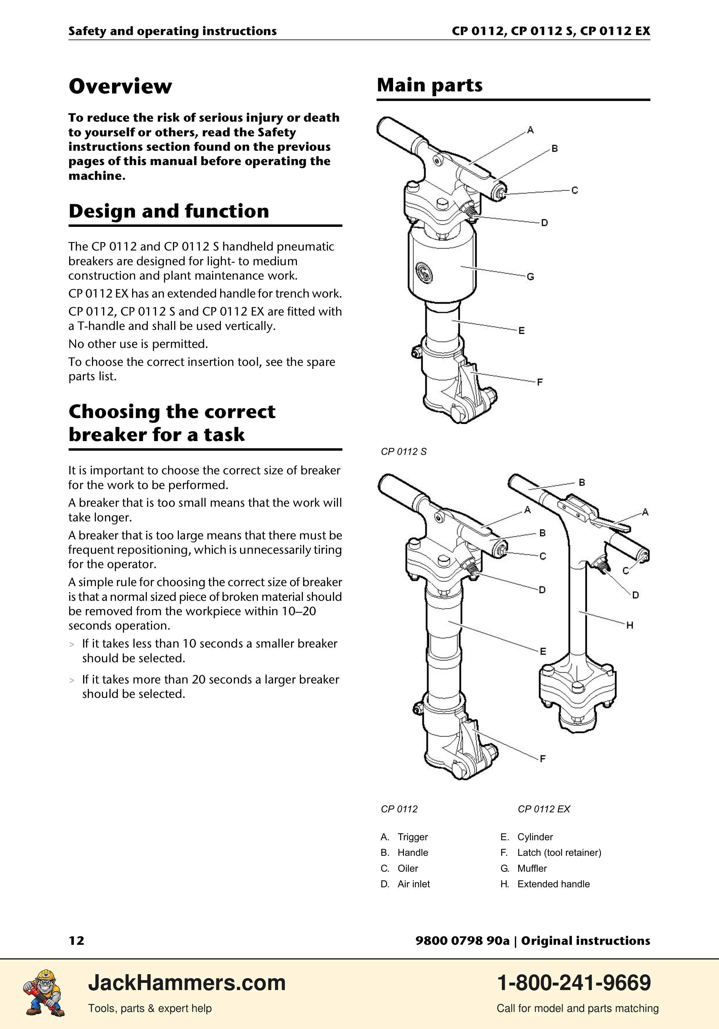 Chicago Pneumatic CP0112 Series PDF page 12 of 232