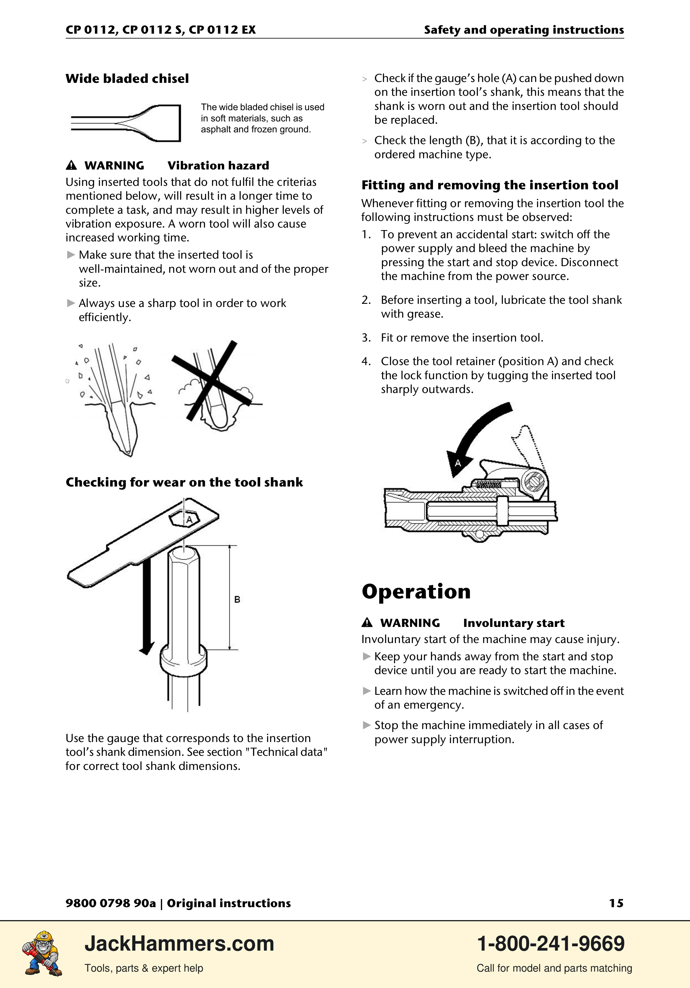 Chicago Pneumatic CP0112 Series PDF page 15 of 232