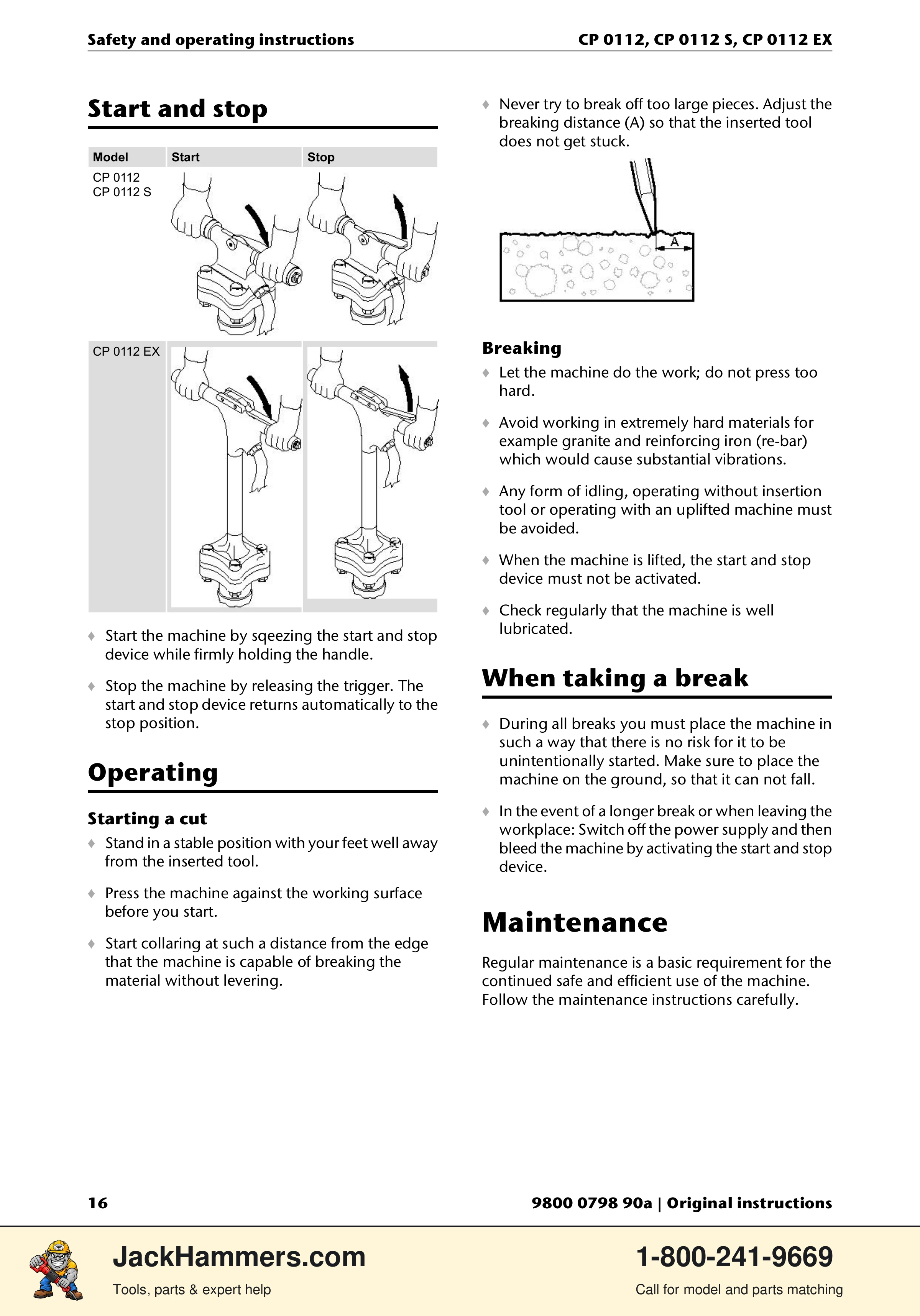 Chicago Pneumatic CP0112 Series PDF page 16 of 232