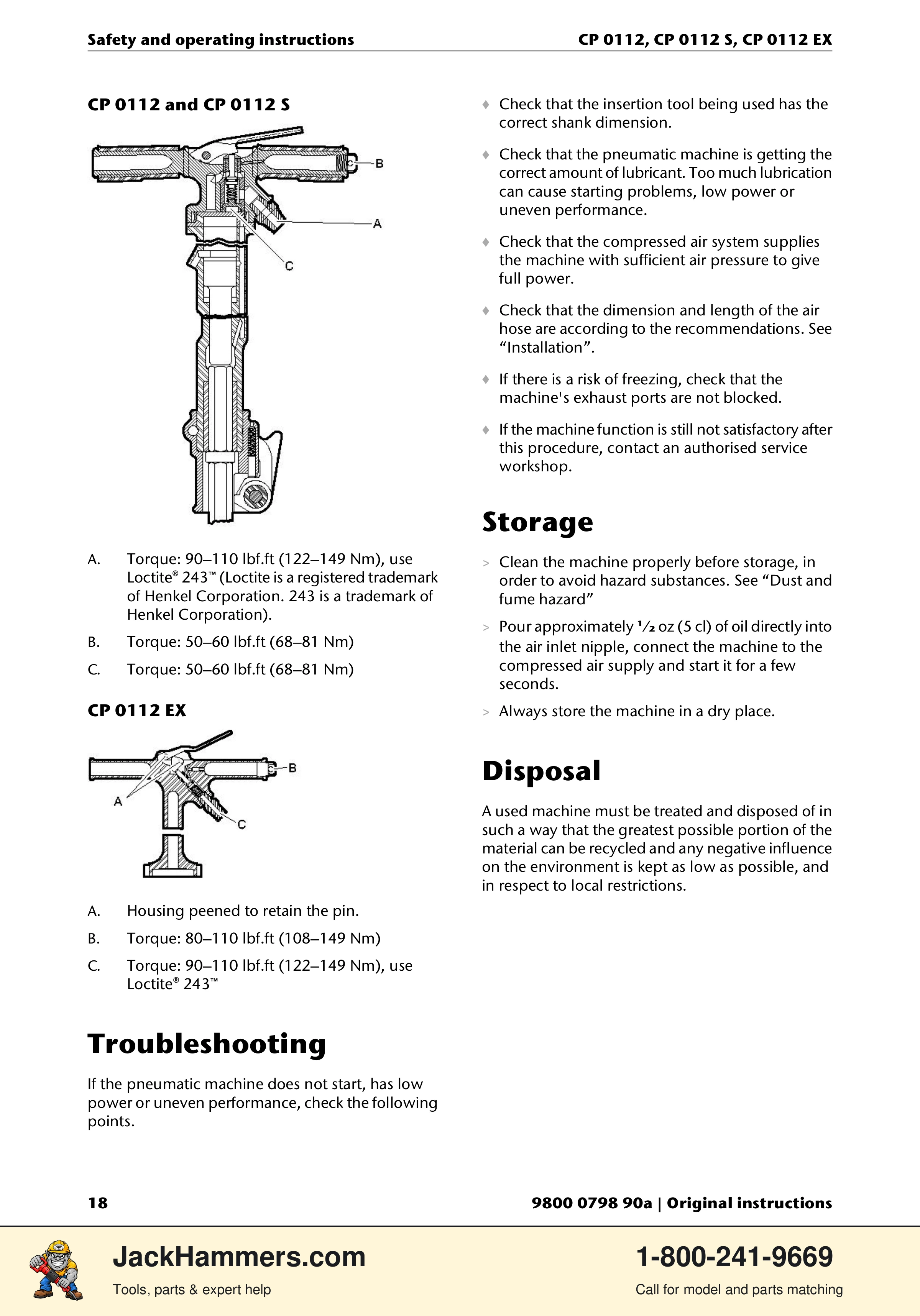 Chicago Pneumatic CP0112 Series PDF page 18 of 232
