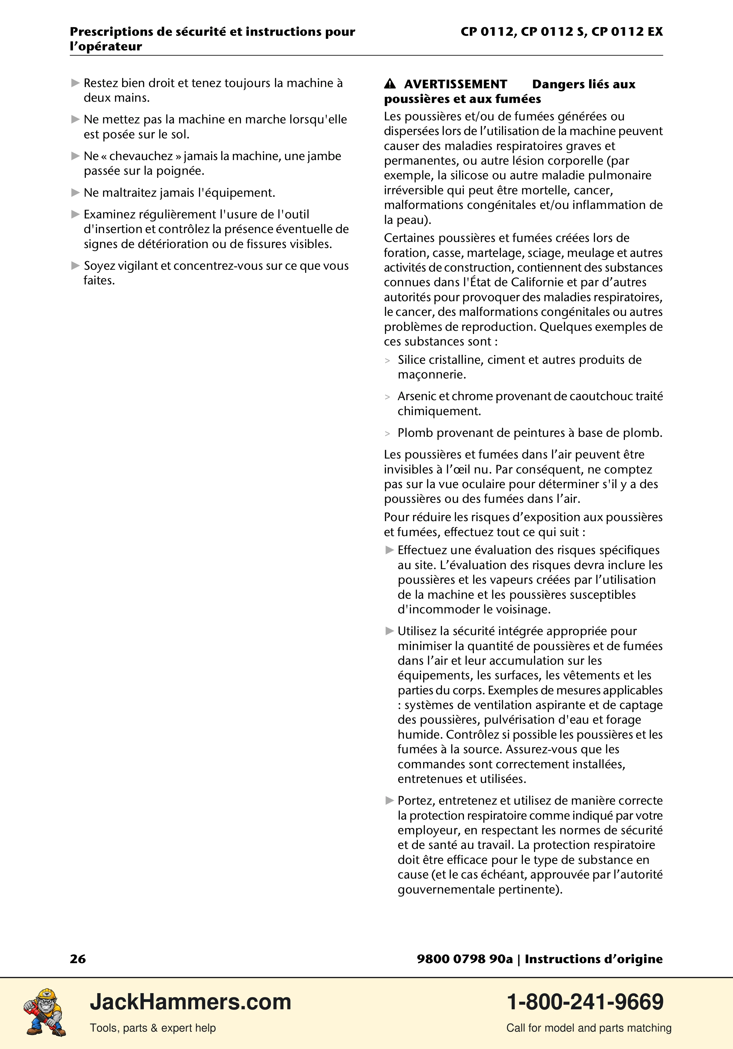 Chicago Pneumatic CP0112 Series PDF page 26 of 232