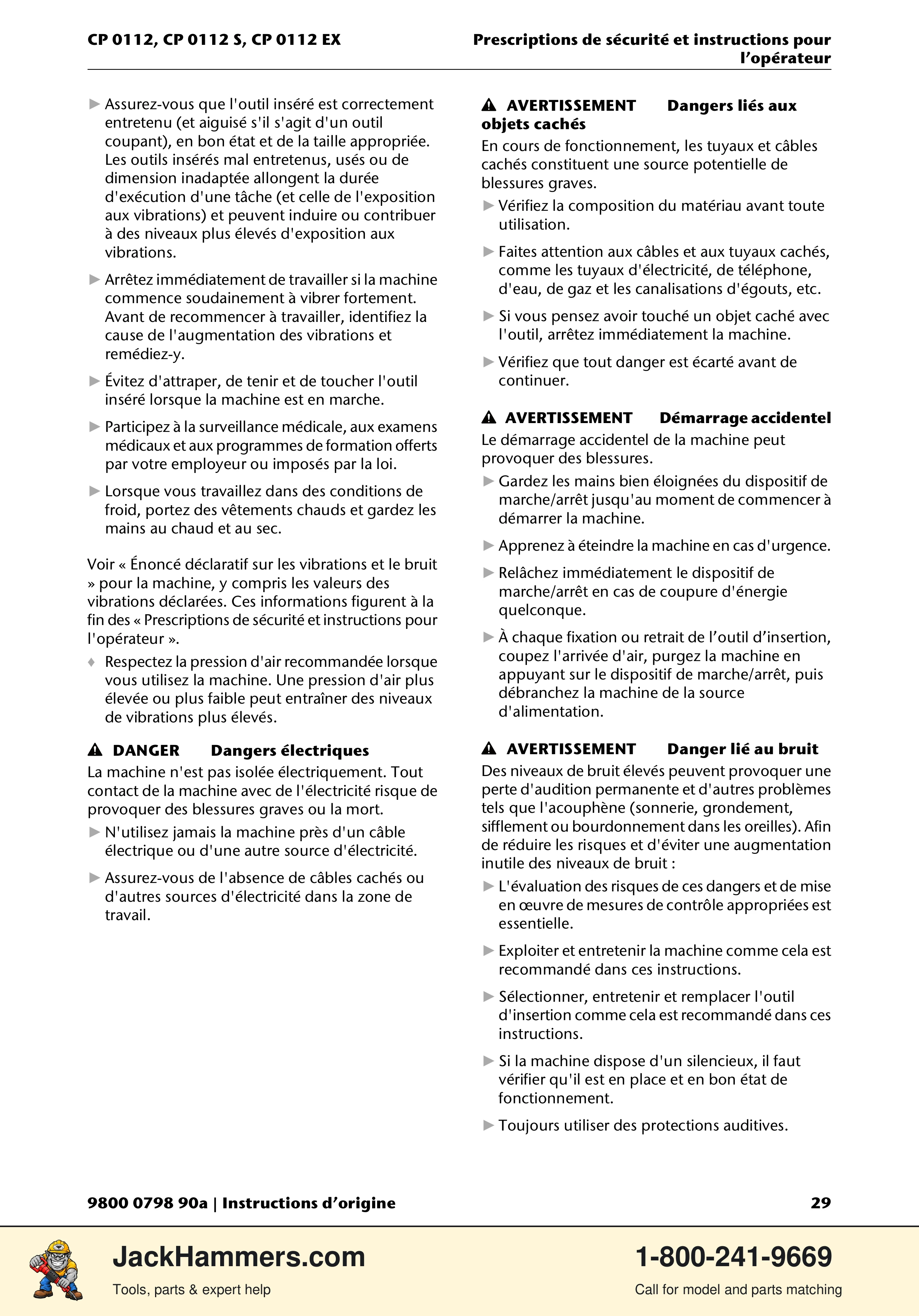 Chicago Pneumatic CP0112 Series PDF page 29 of 232