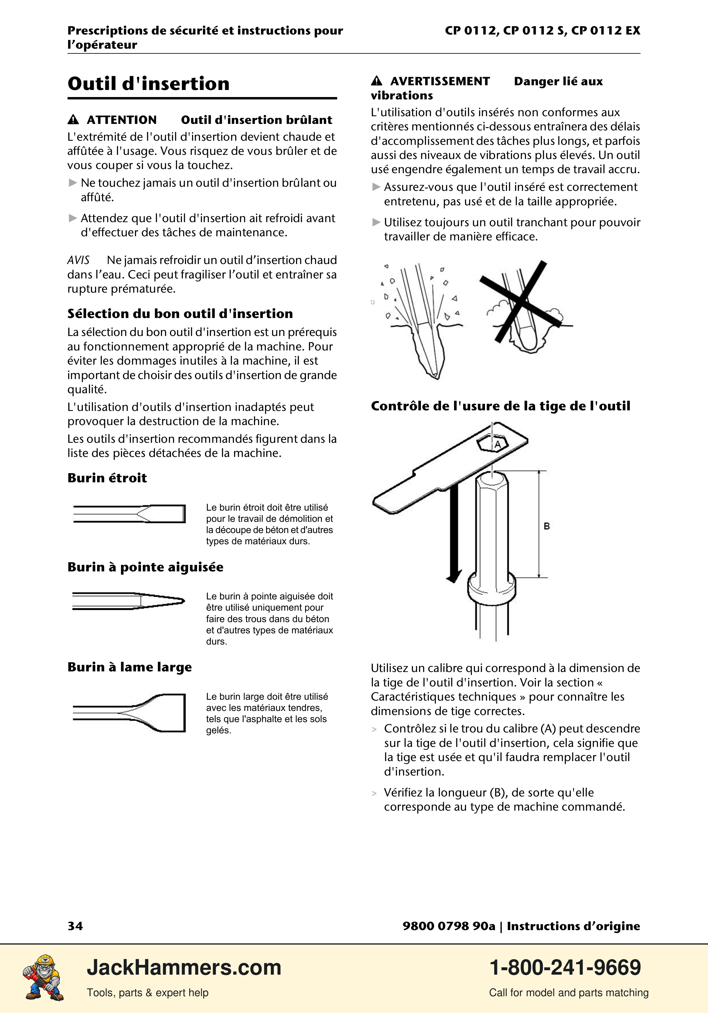 Chicago Pneumatic CP0112 Series PDF page 34 of 232