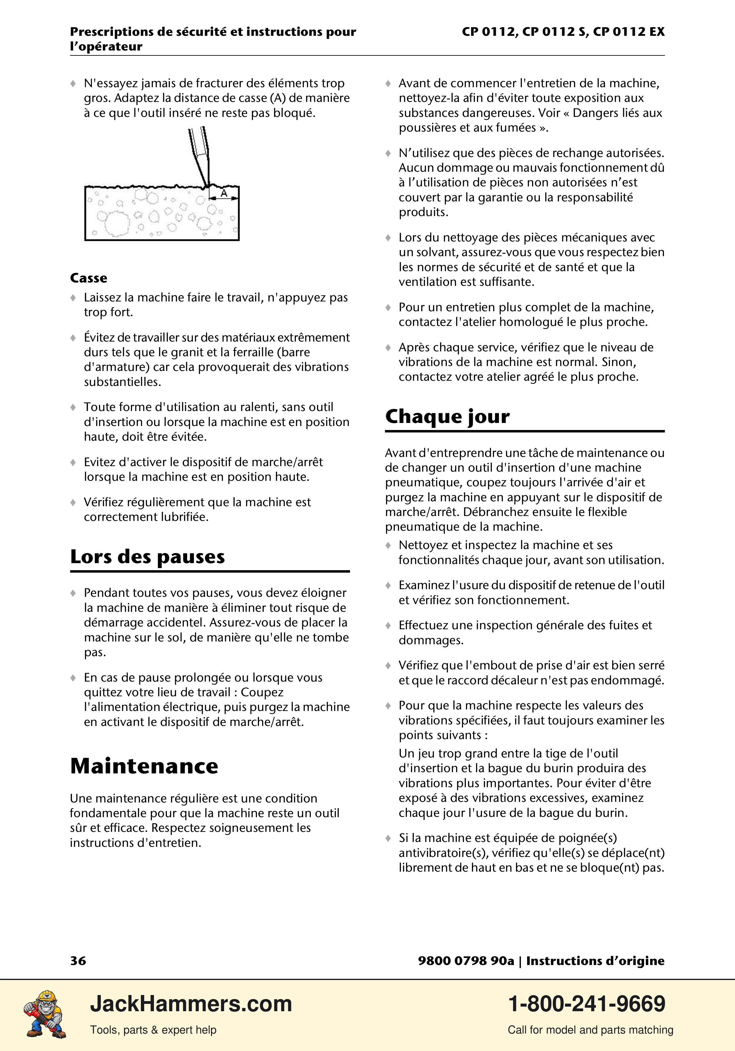Chicago Pneumatic CP0112 Series PDF page 36 of 232