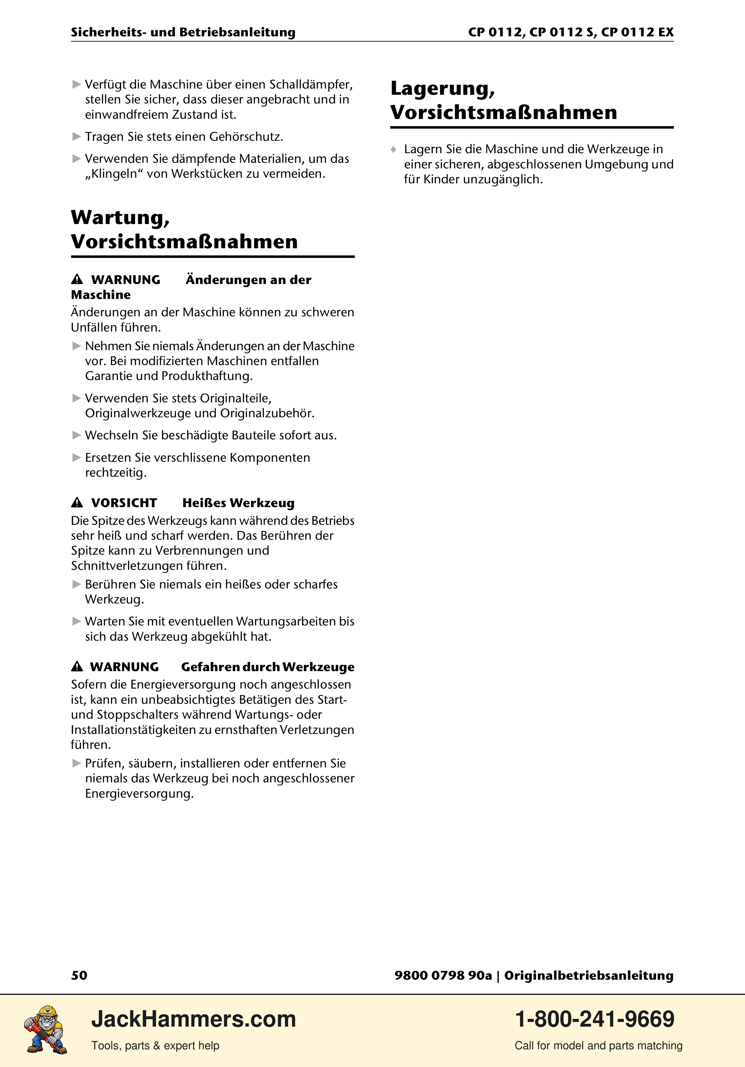 Chicago Pneumatic CP0112 Series PDF page 50 of 232