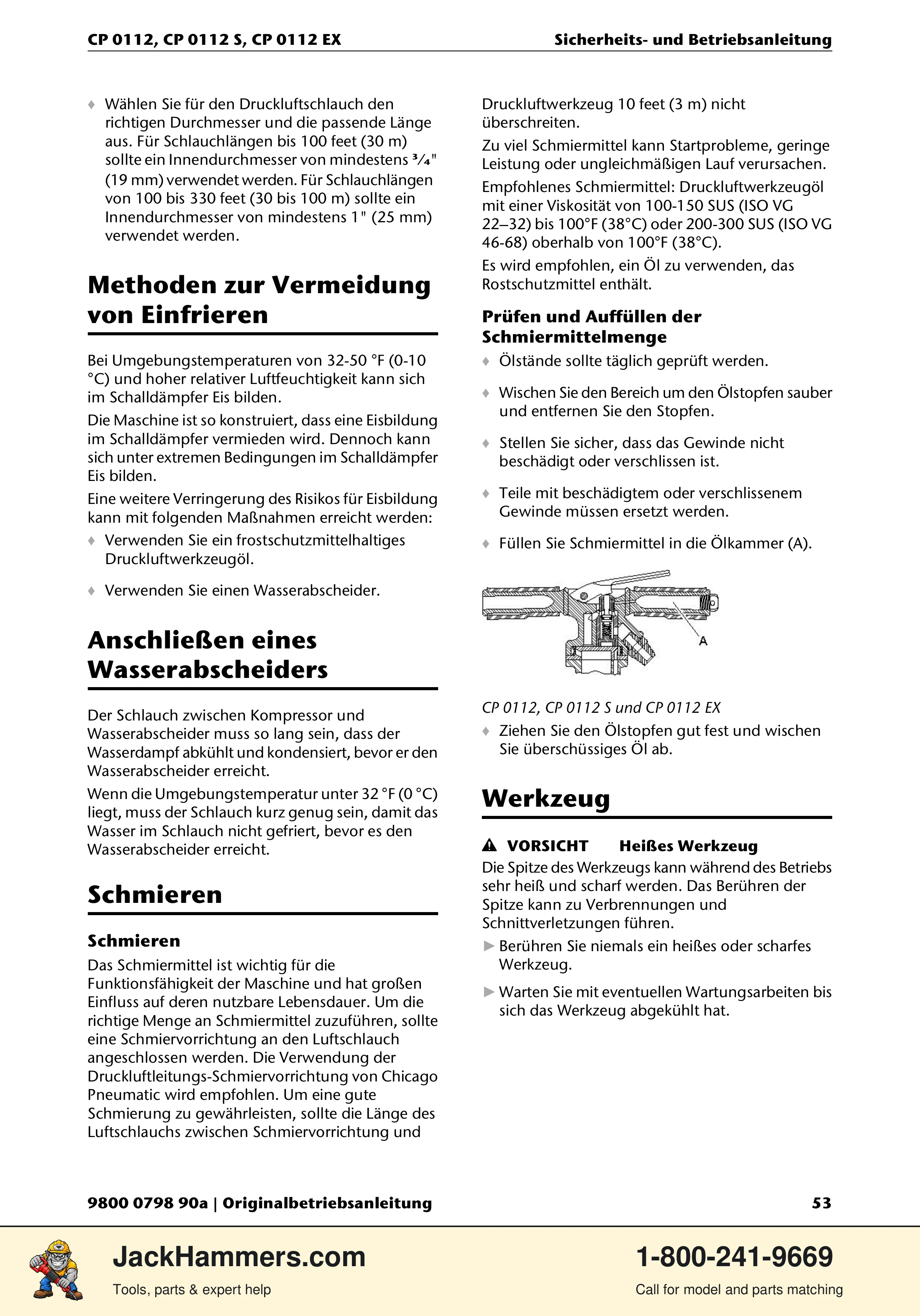 Chicago Pneumatic CP0112 Series PDF page 53 of 232
