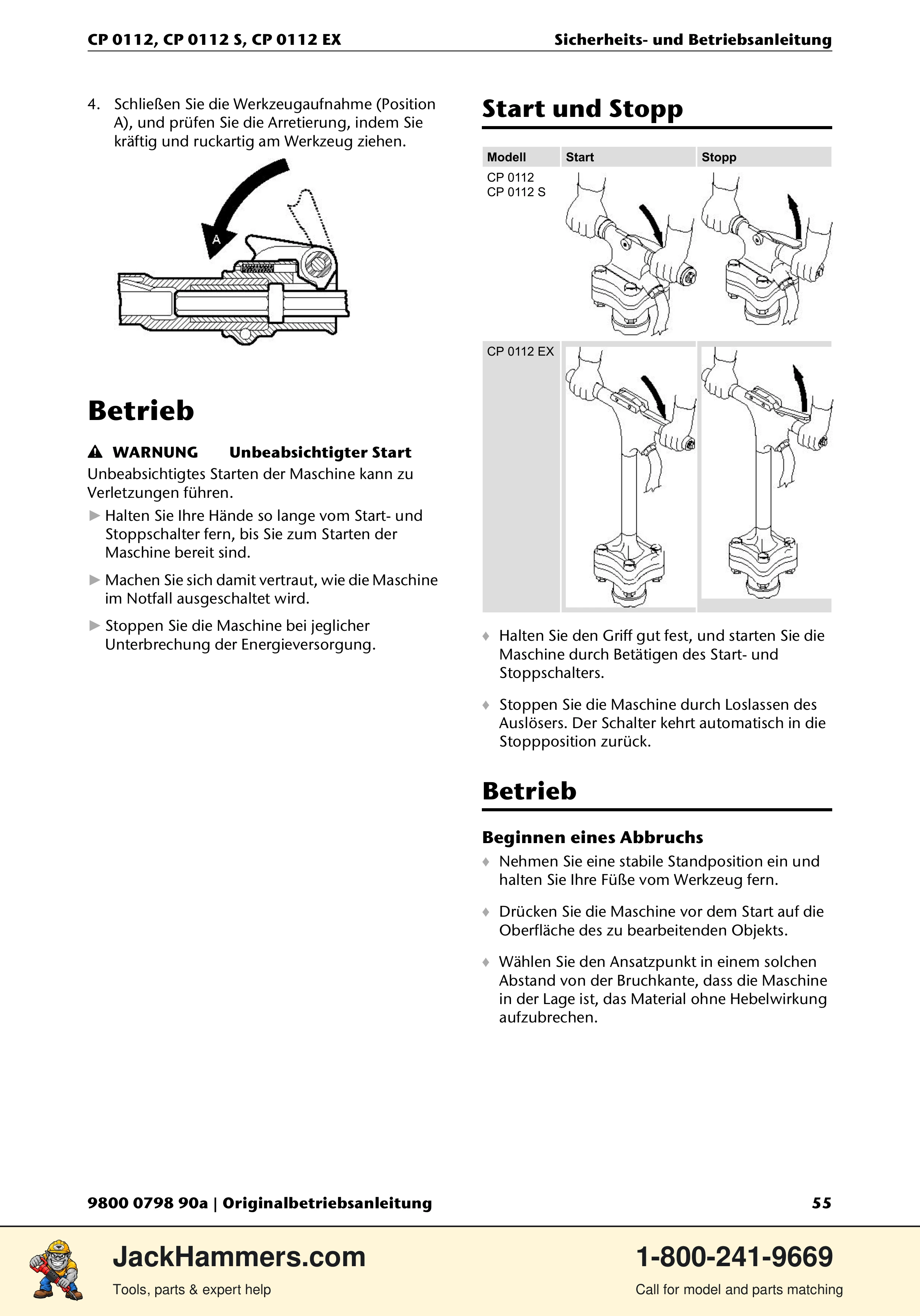Chicago Pneumatic CP0112 Series PDF page 55 of 232