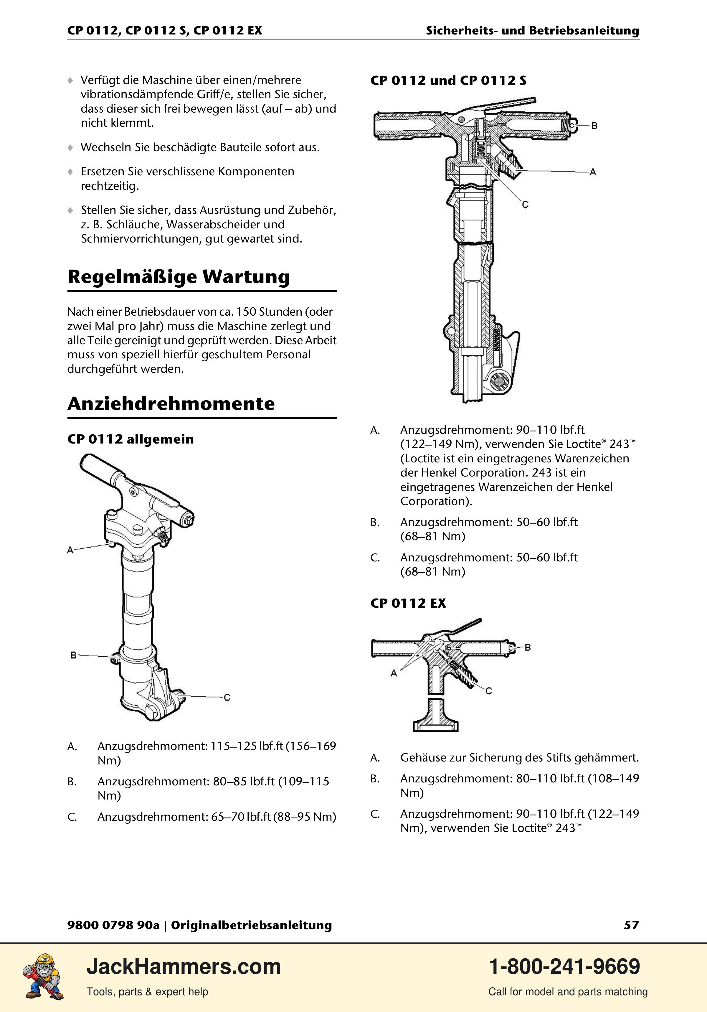 Chicago Pneumatic CP0112 Series PDF page 57 of 232