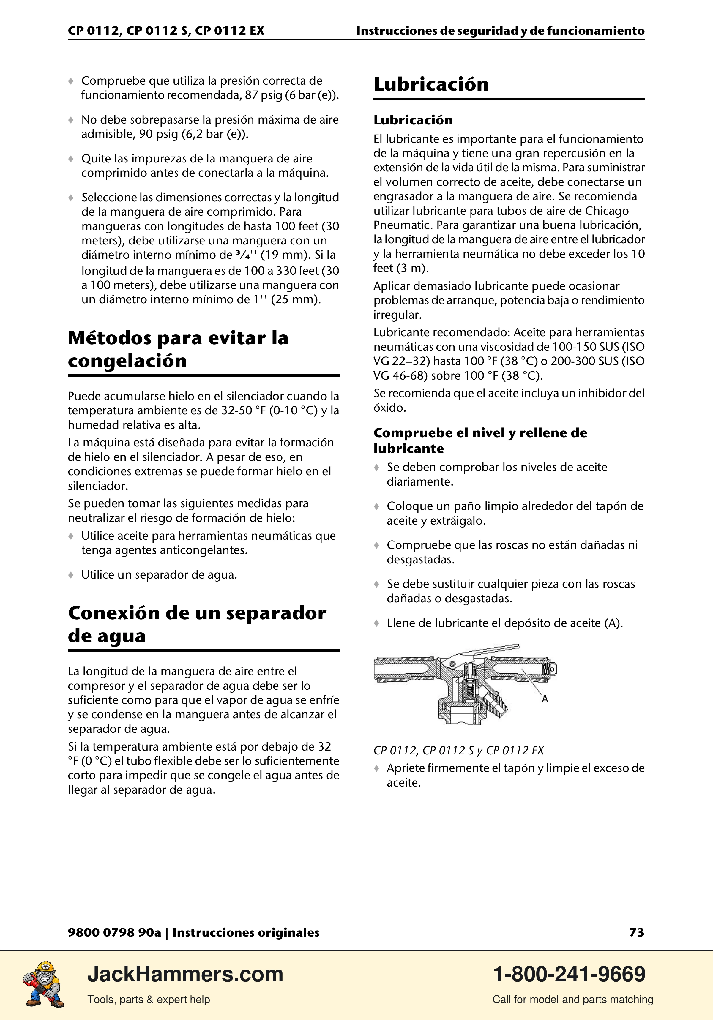 Chicago Pneumatic CP0112 Series PDF page 73 of 232