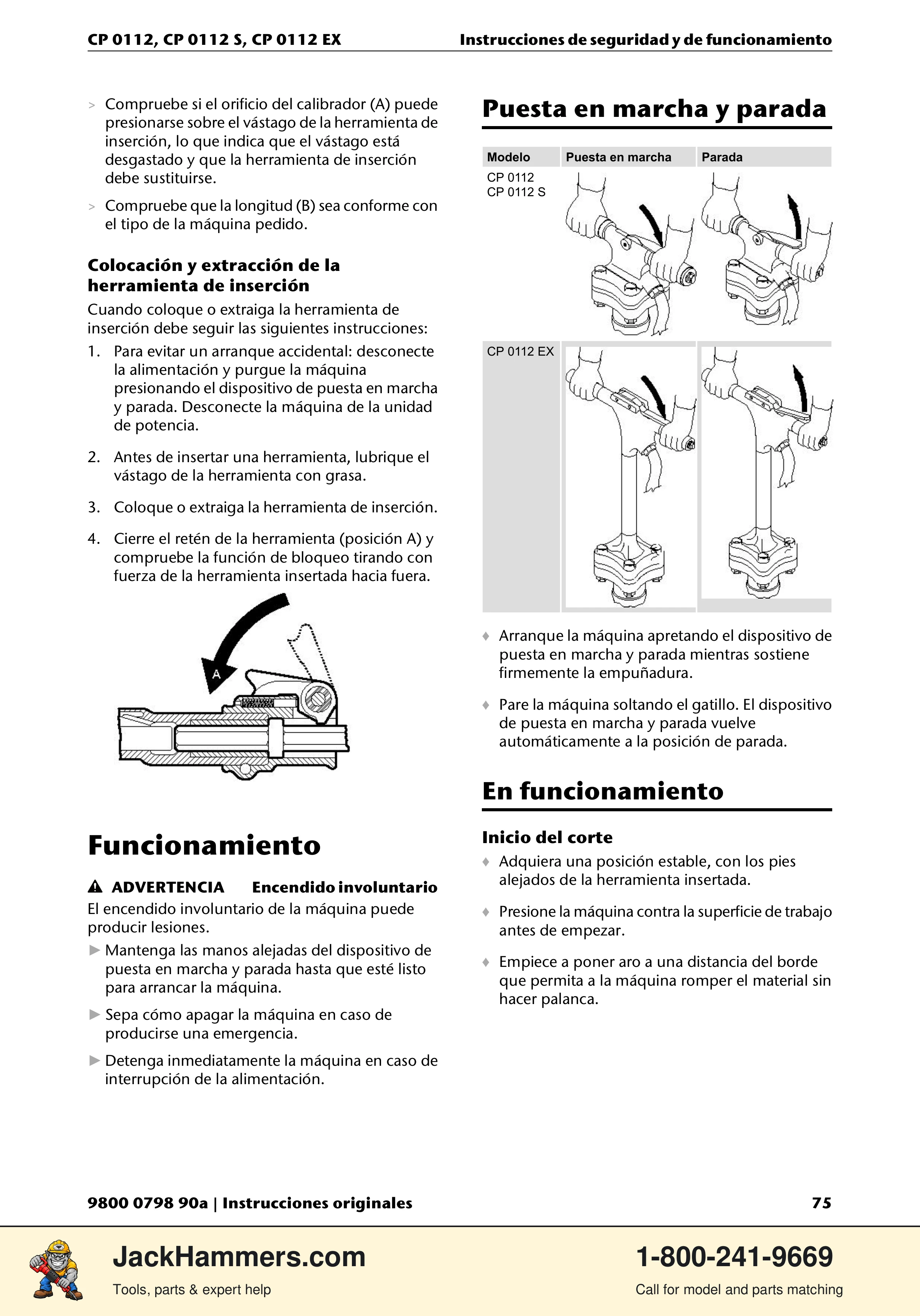 Chicago Pneumatic CP0112 Series PDF page 75 of 232