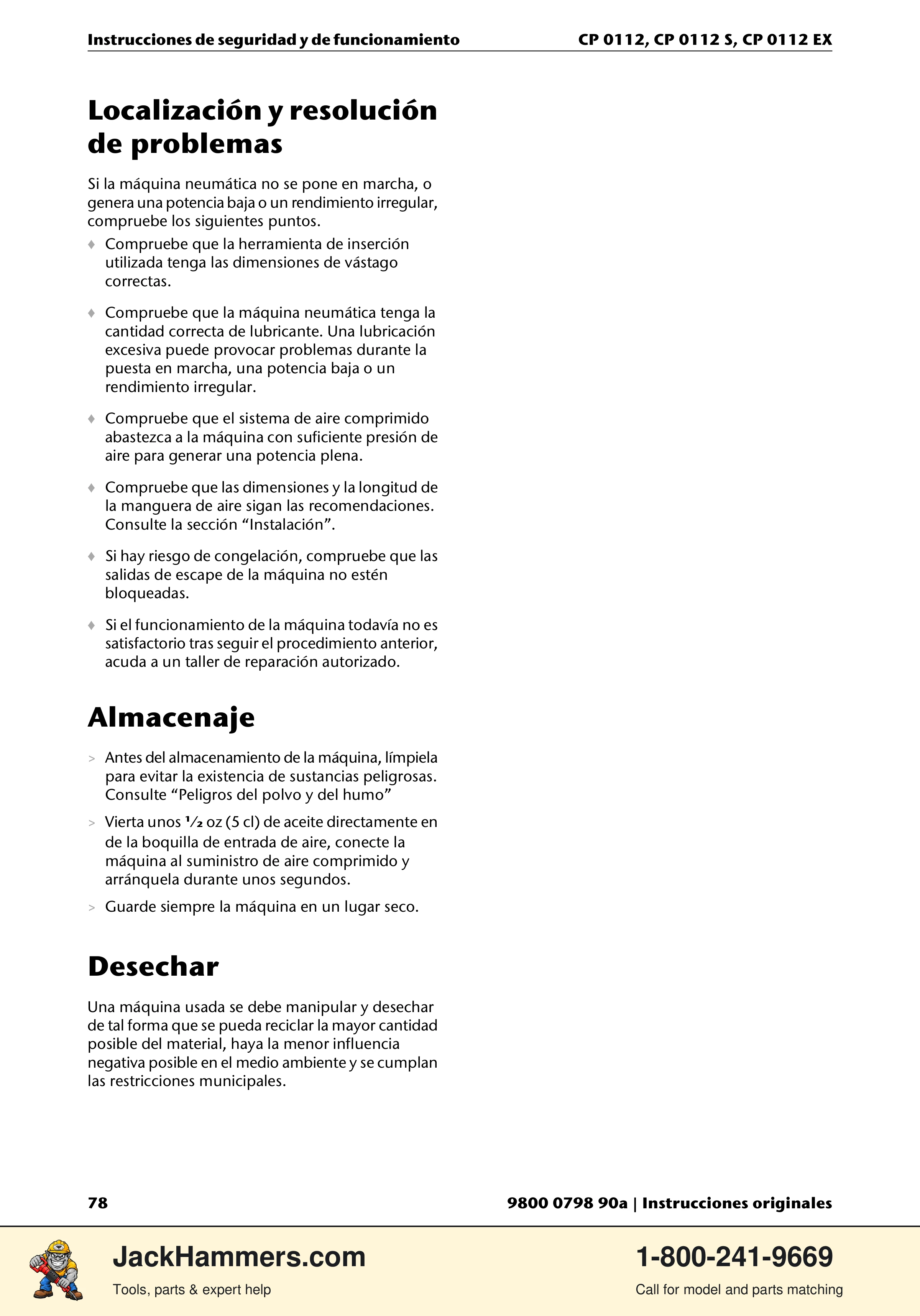 Chicago Pneumatic CP0112 Series PDF page 78 of 232
