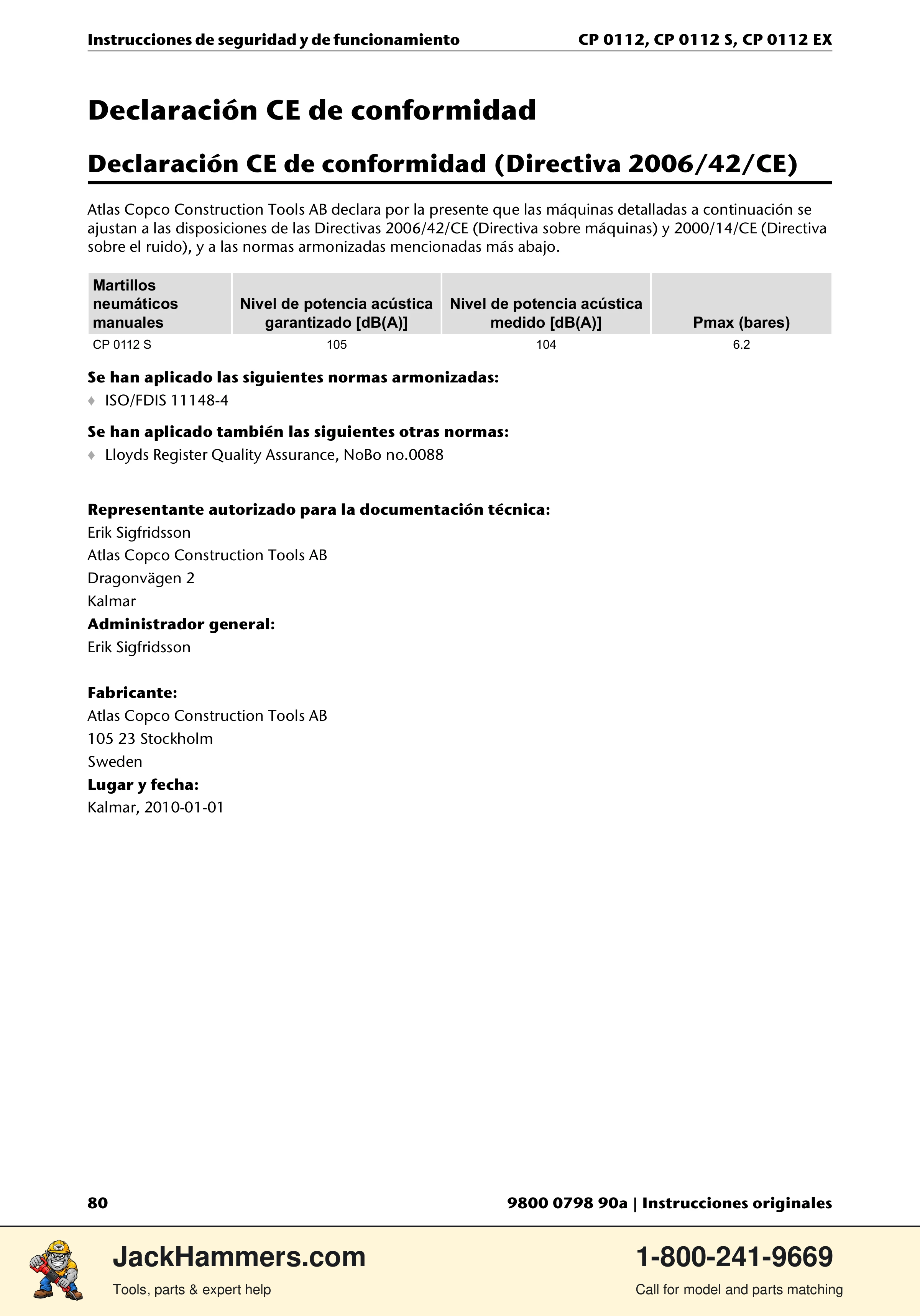 Chicago Pneumatic CP0112 Series PDF page 80 of 232