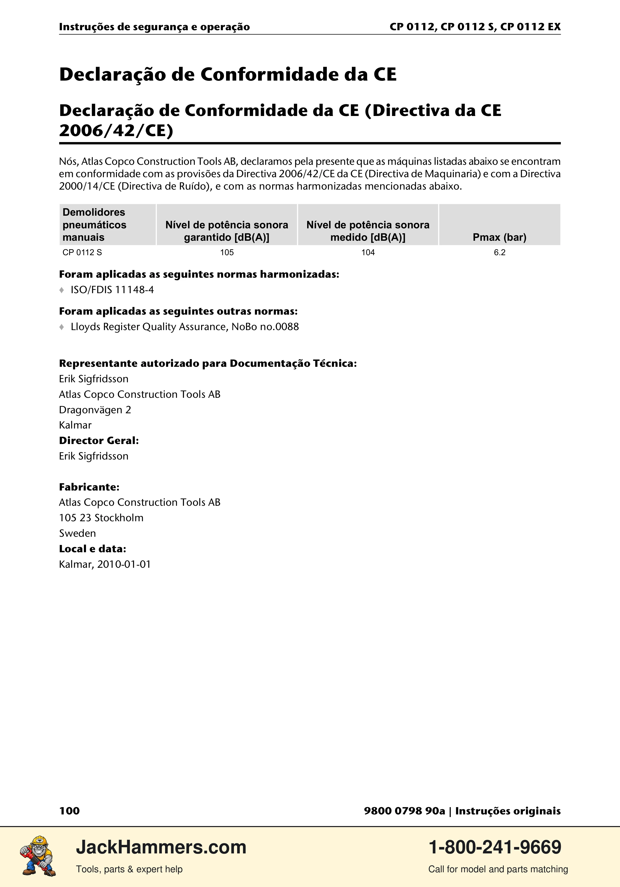 Chicago Pneumatic CP0112 Series PDF page 100 of 232