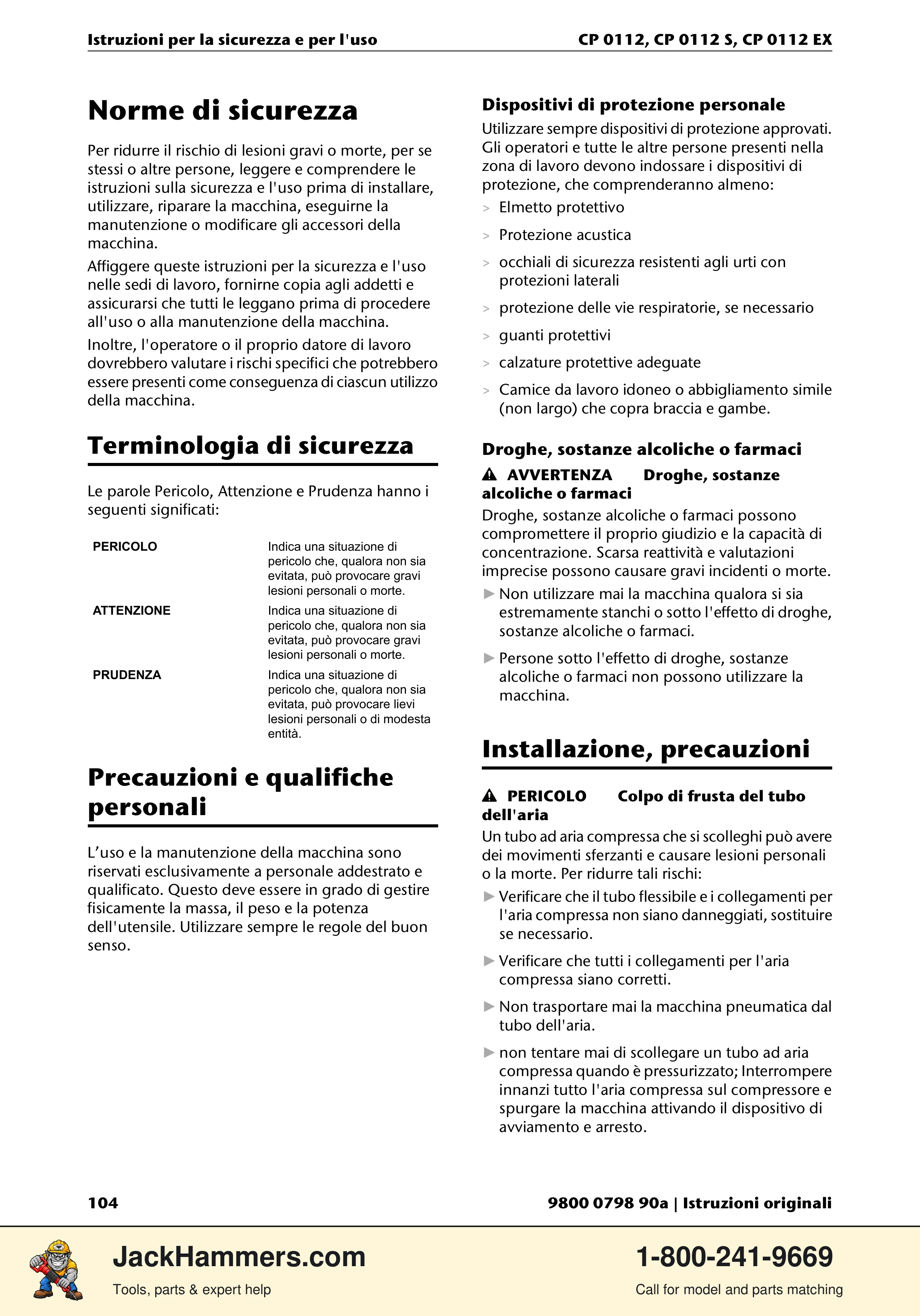 Chicago Pneumatic CP0112 Series PDF page 104 of 232
