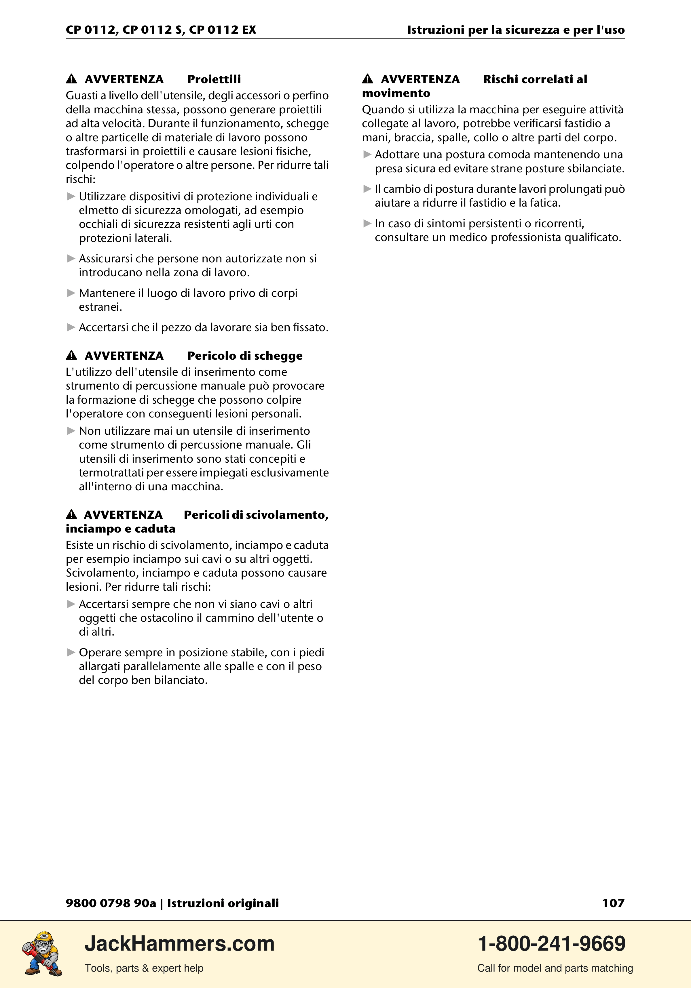 Chicago Pneumatic CP0112 Series PDF page 107 of 232