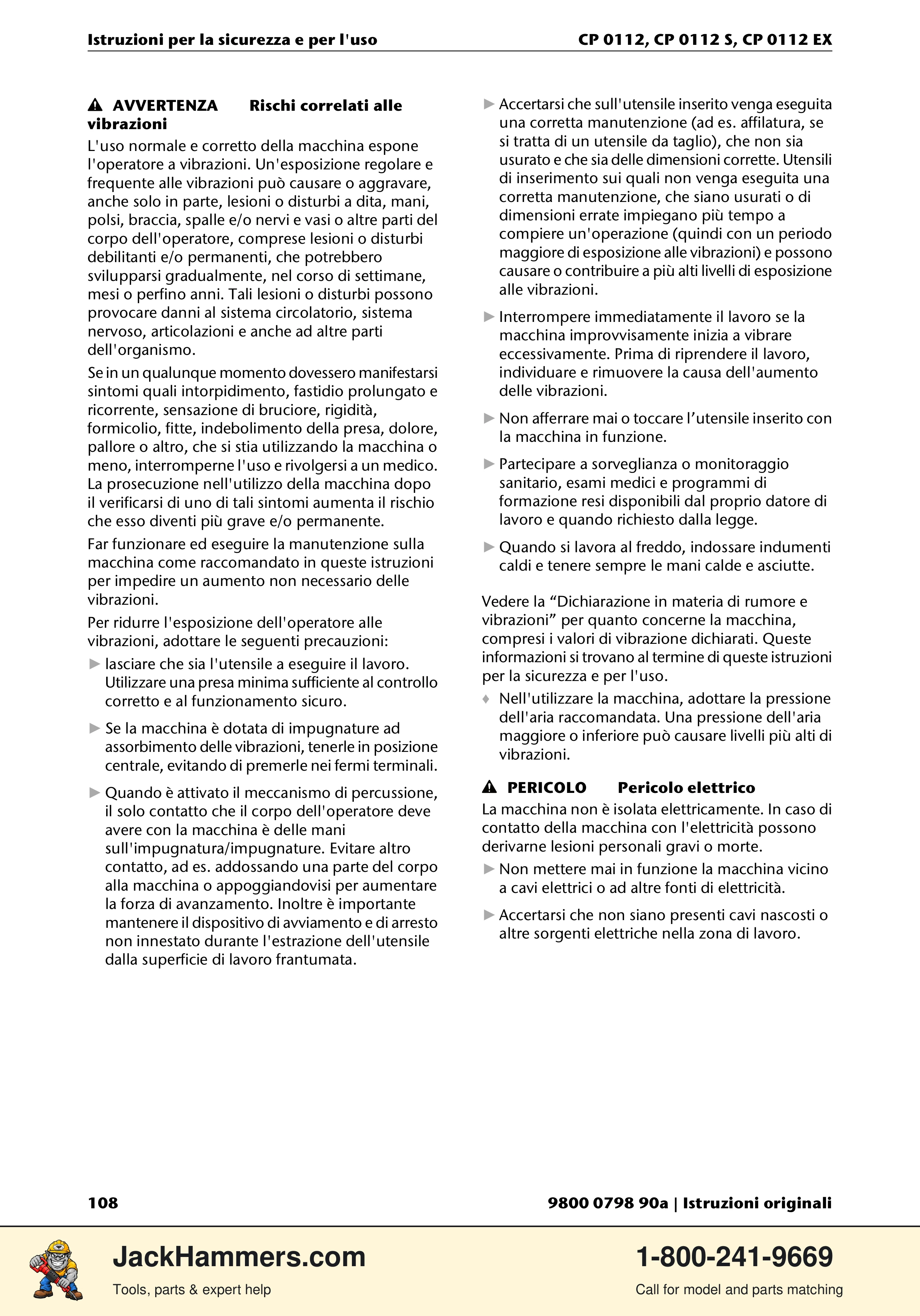 Chicago Pneumatic CP0112 Series PDF page 108 of 232