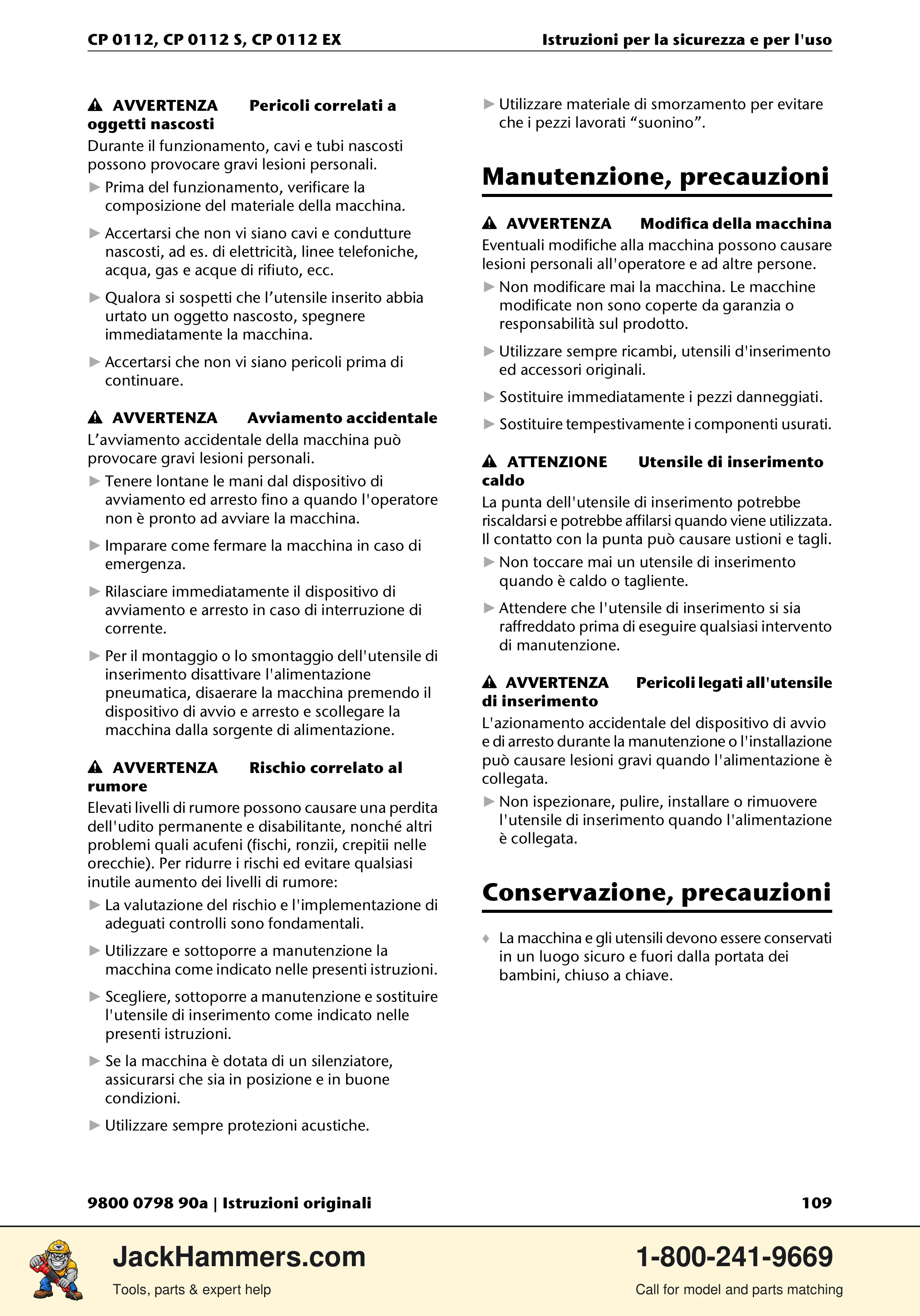 Chicago Pneumatic CP0112 Series PDF page 109 of 232