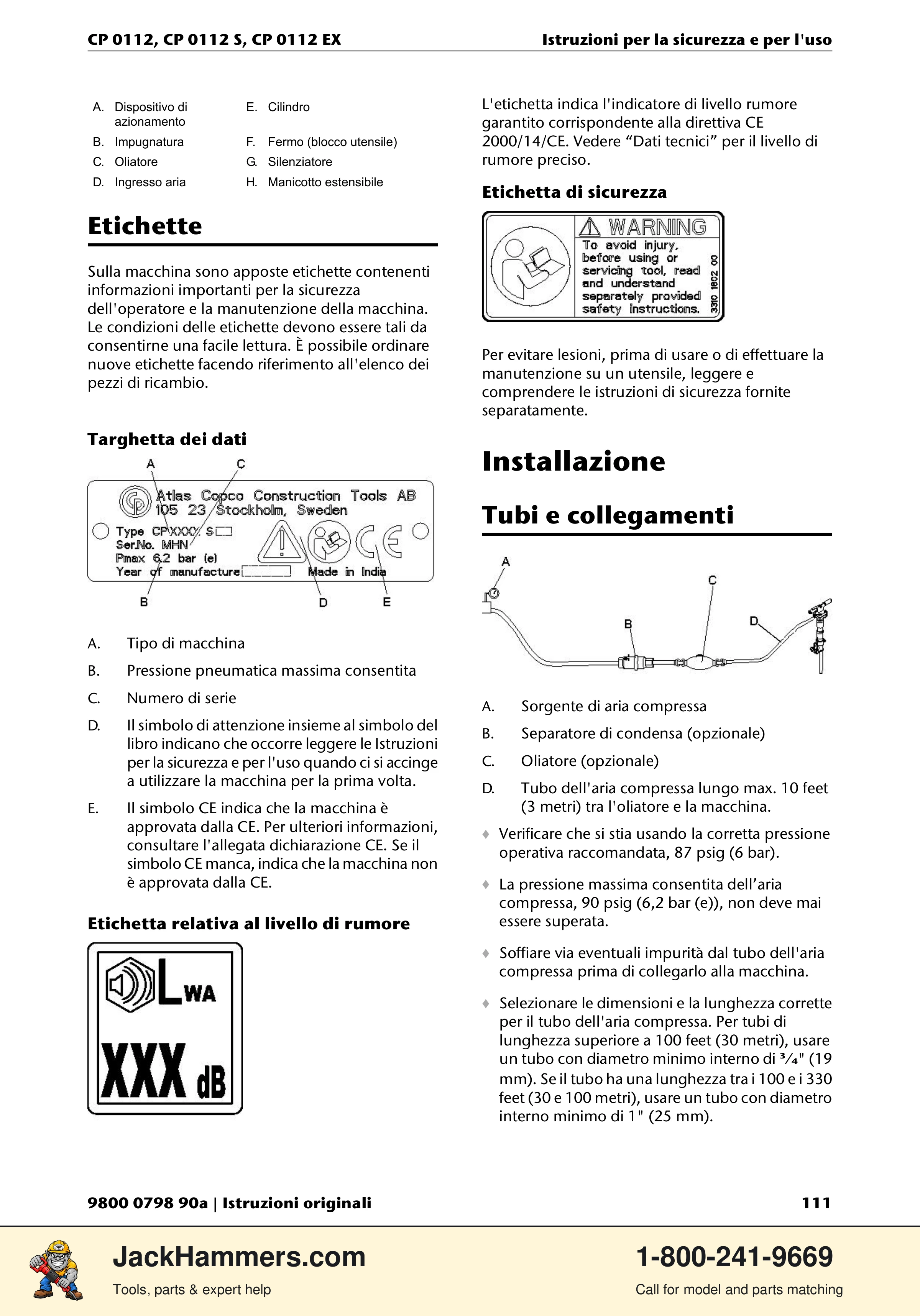 Chicago Pneumatic CP0112 Series PDF page 111 of 232