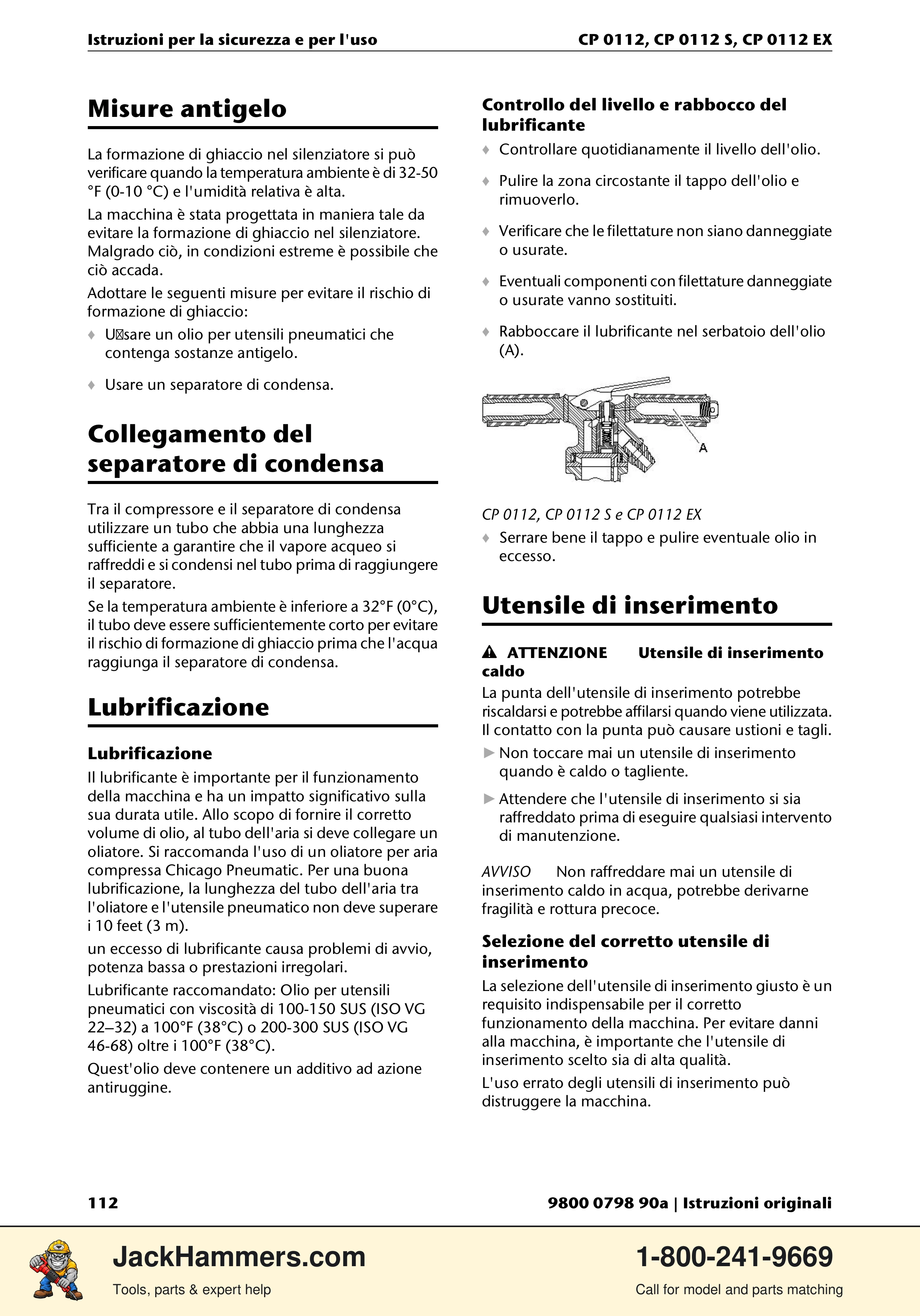 Chicago Pneumatic CP0112 Series PDF page 112 of 232
