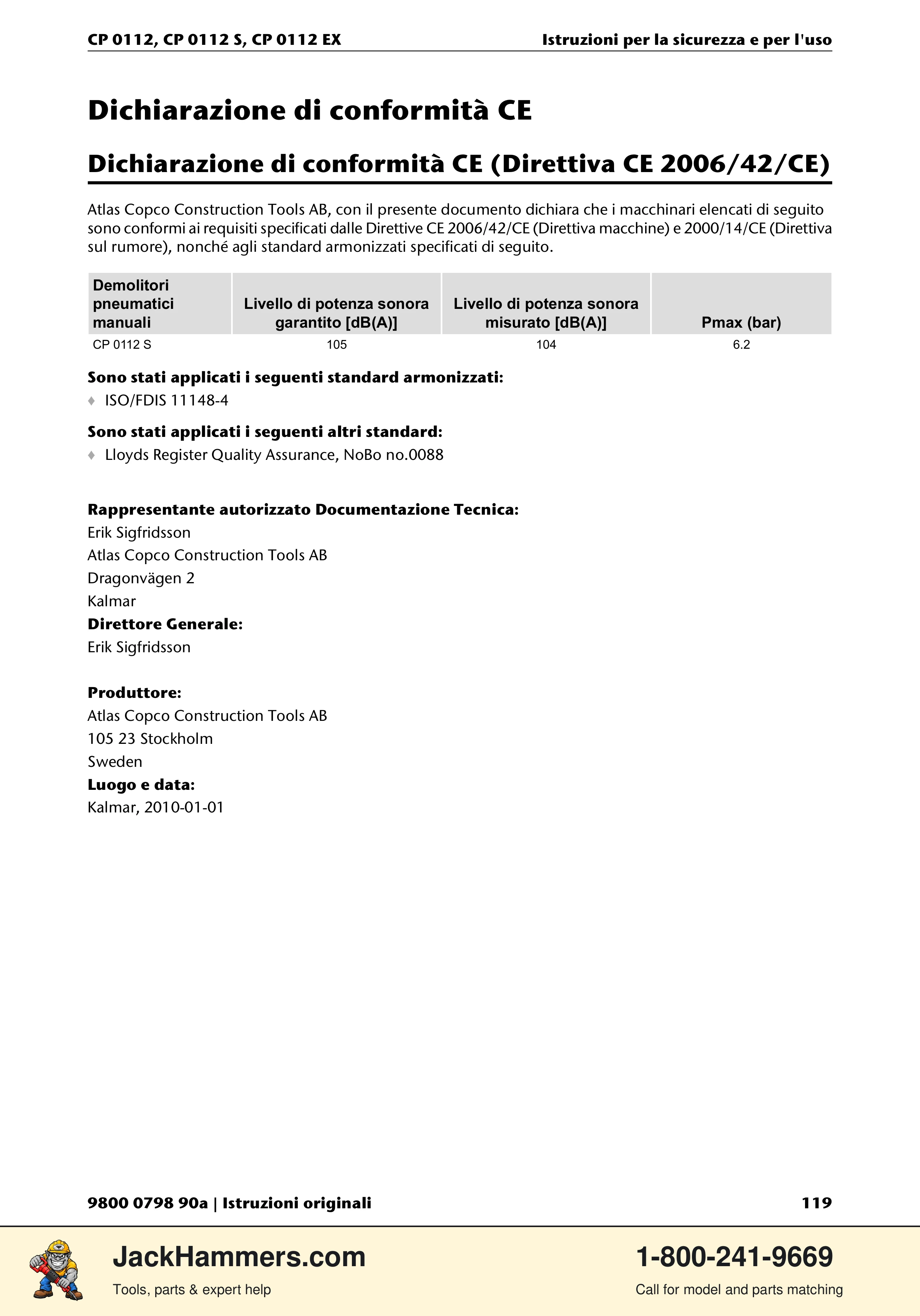 Chicago Pneumatic CP0112 Series PDF page 119 of 232