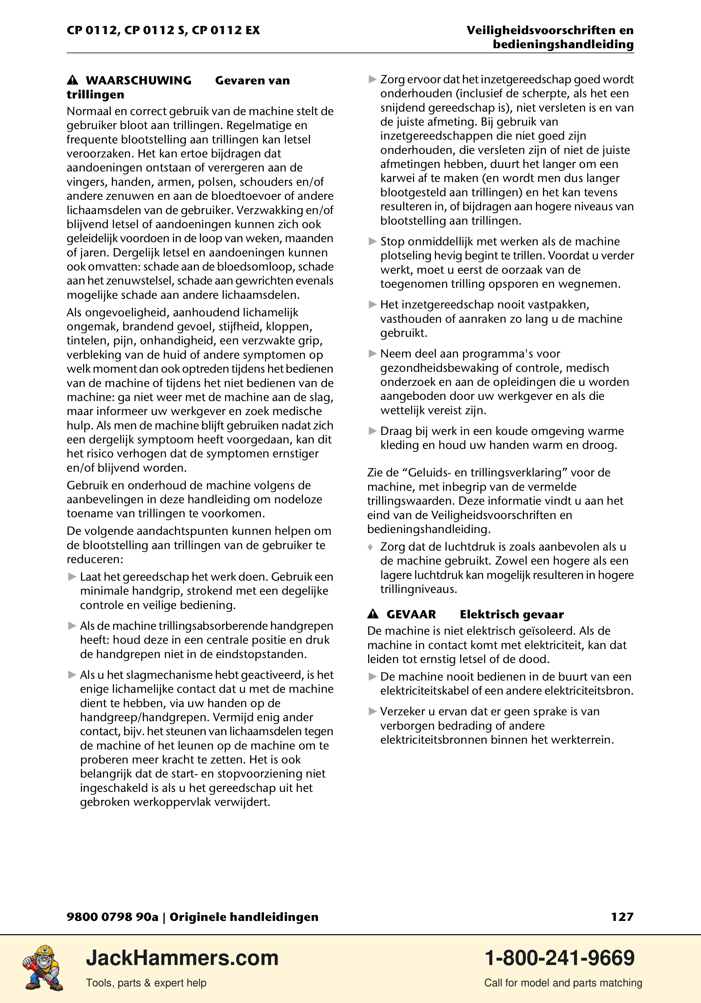 Chicago Pneumatic CP0112 Series PDF page 127 of 232