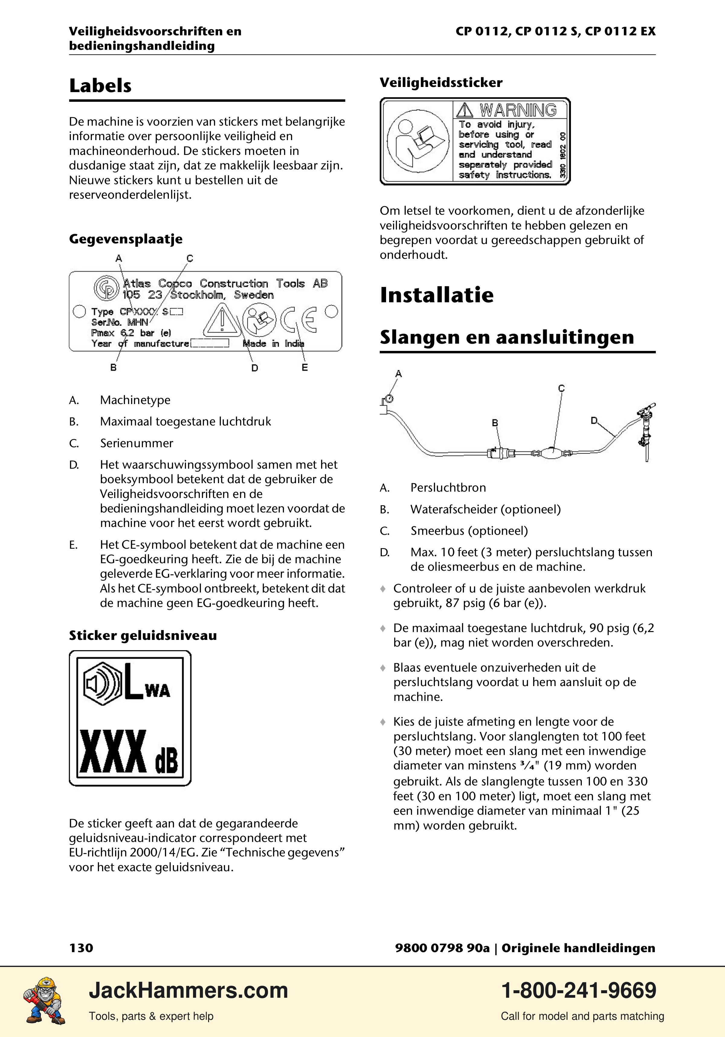 Chicago Pneumatic CP0112 Series PDF page 130 of 232