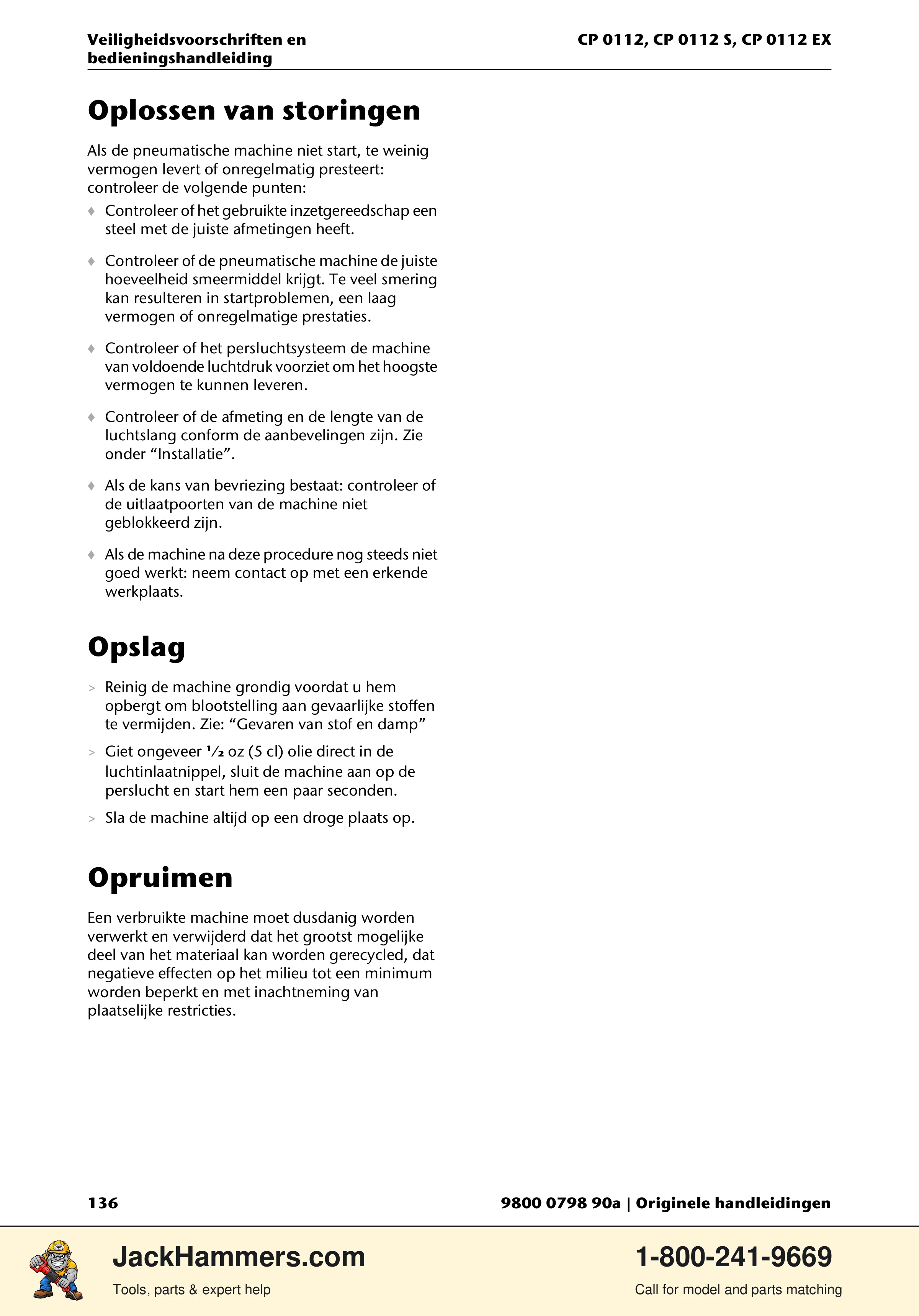 Chicago Pneumatic CP0112 Series PDF page 136 of 232