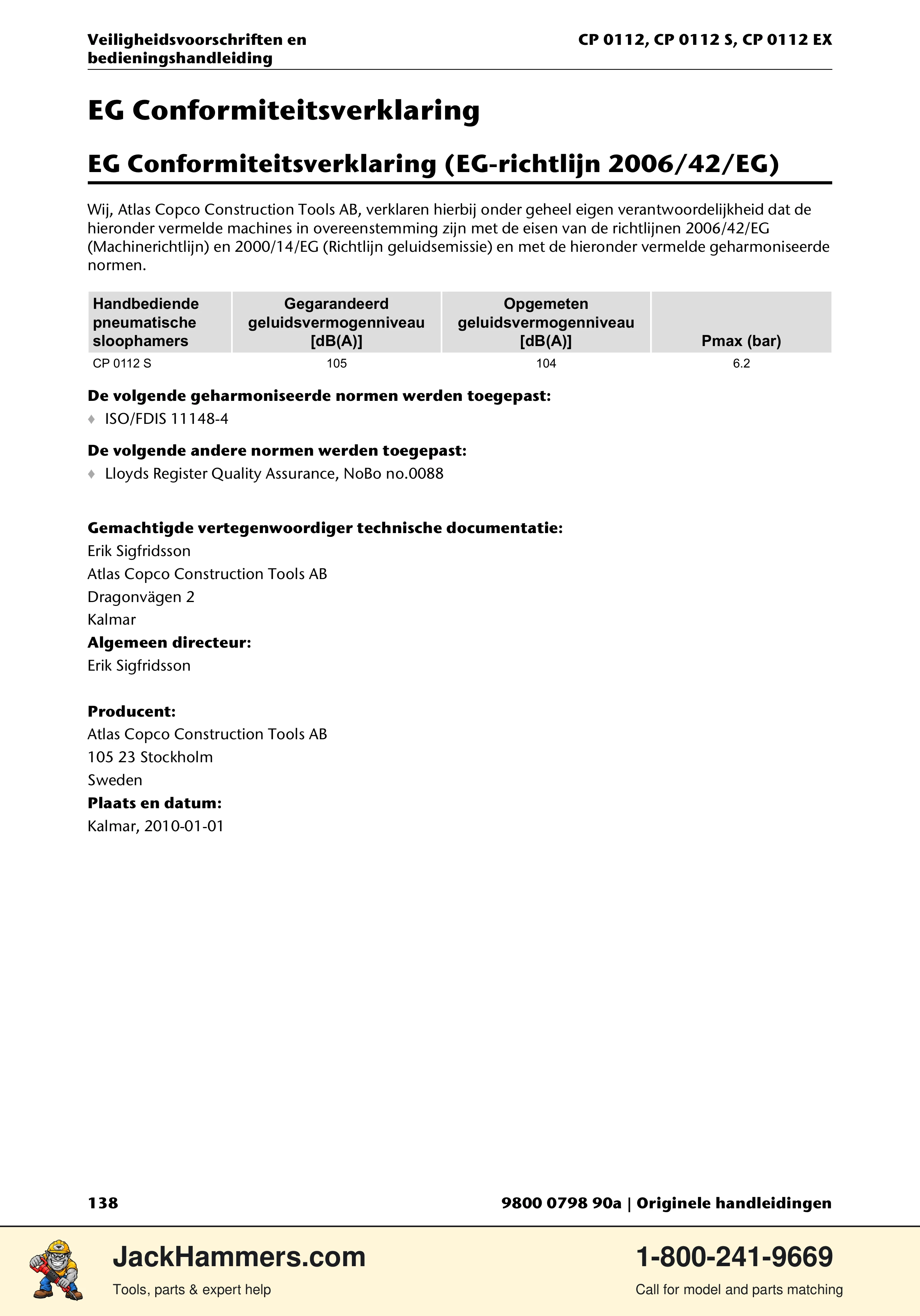 Chicago Pneumatic CP0112 Series PDF page 138 of 232
