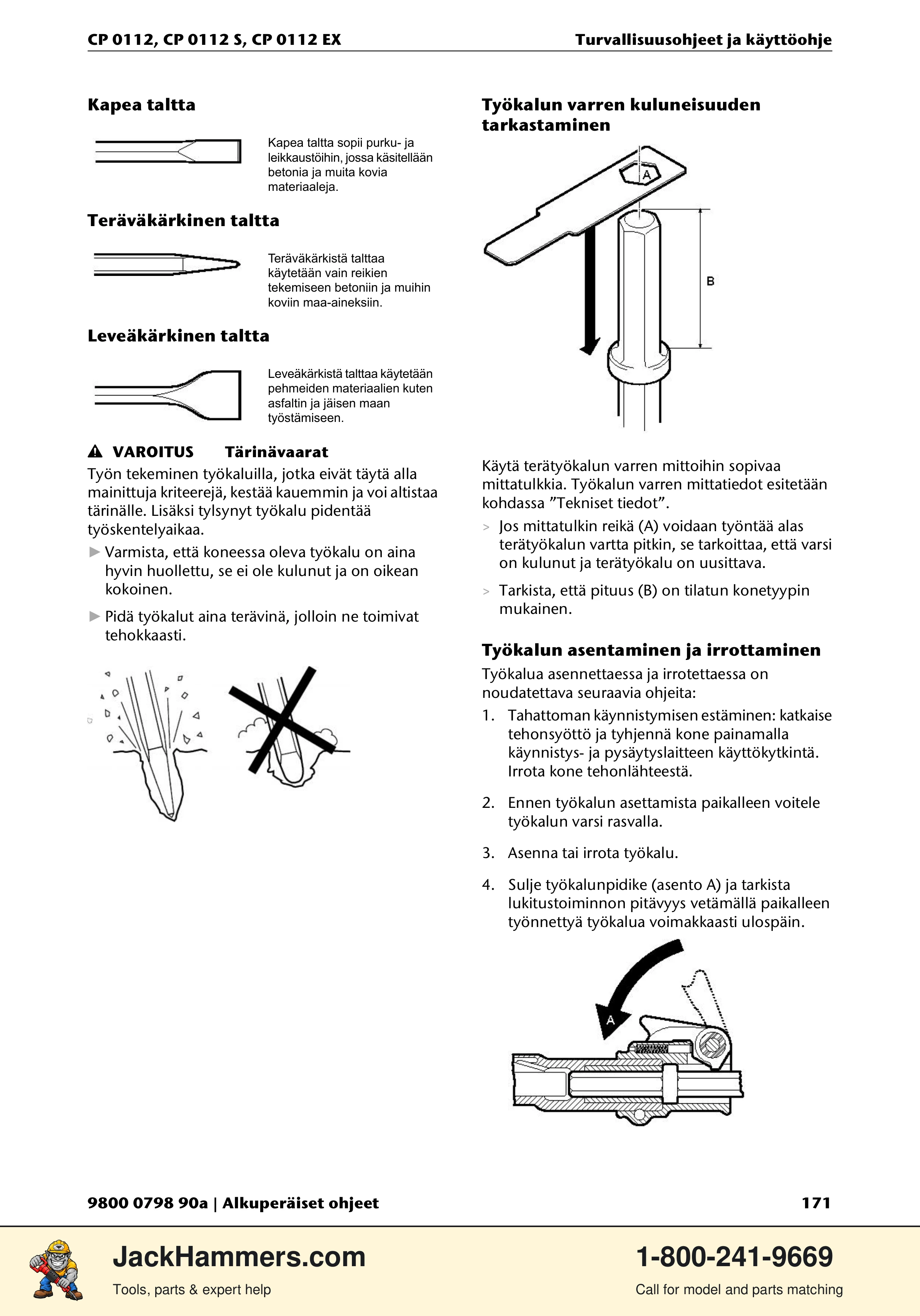 Chicago Pneumatic CP0112 Series PDF page 171 of 232