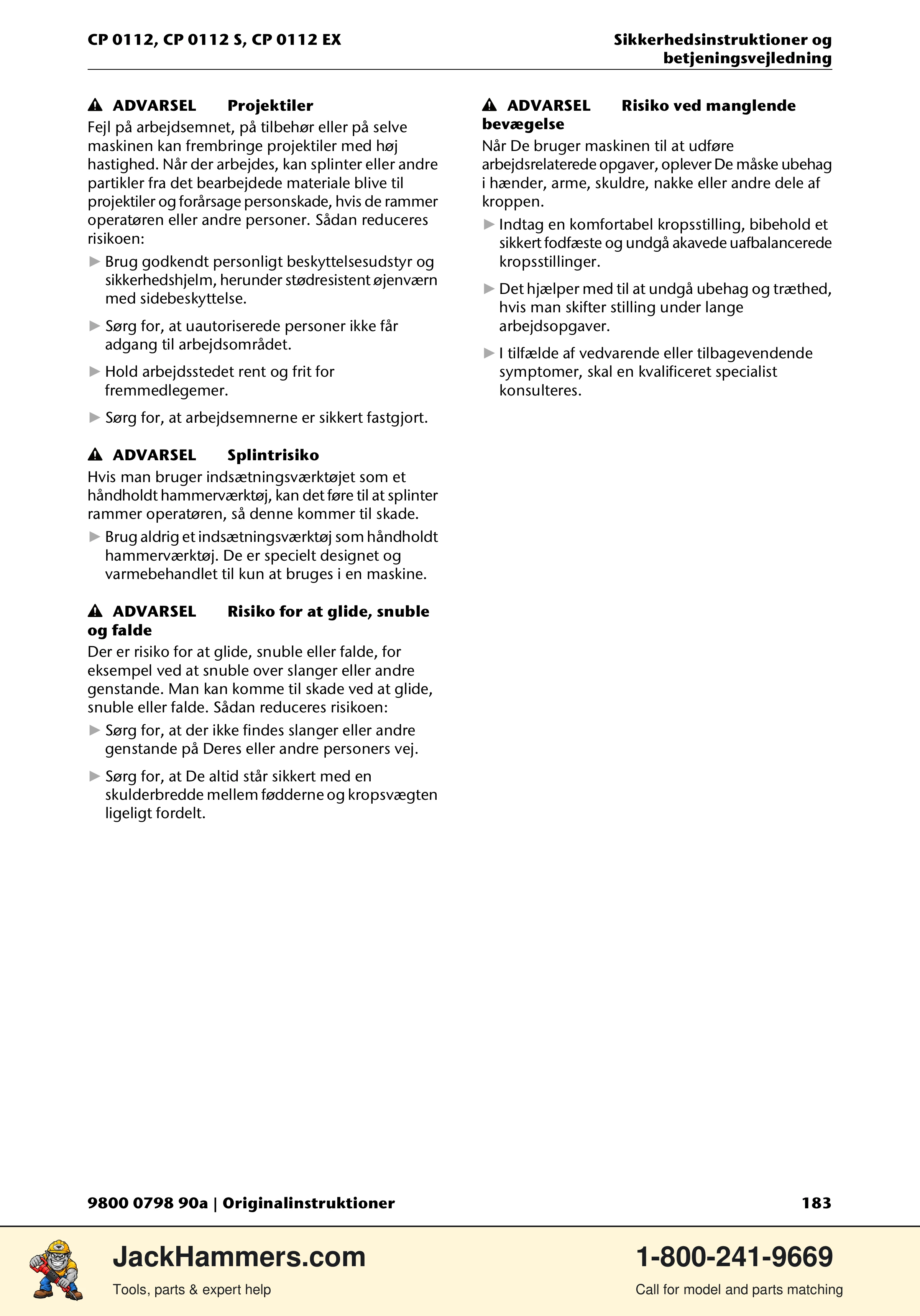 Chicago Pneumatic CP0112 Series PDF page 183 of 232