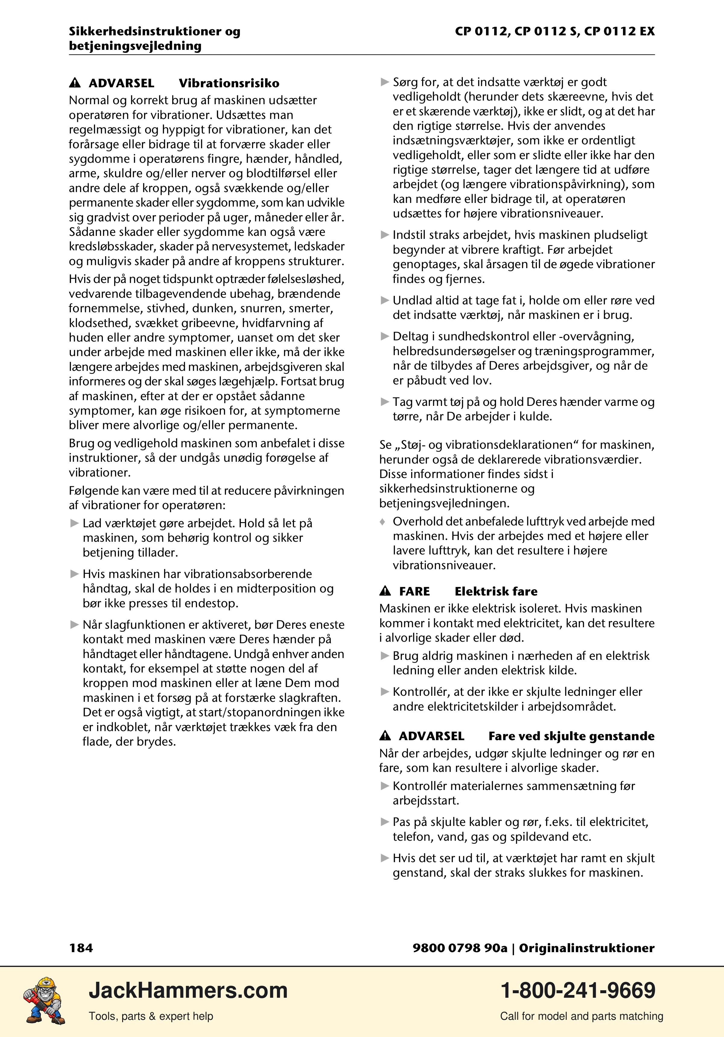 Chicago Pneumatic CP0112 Series PDF page 184 of 232