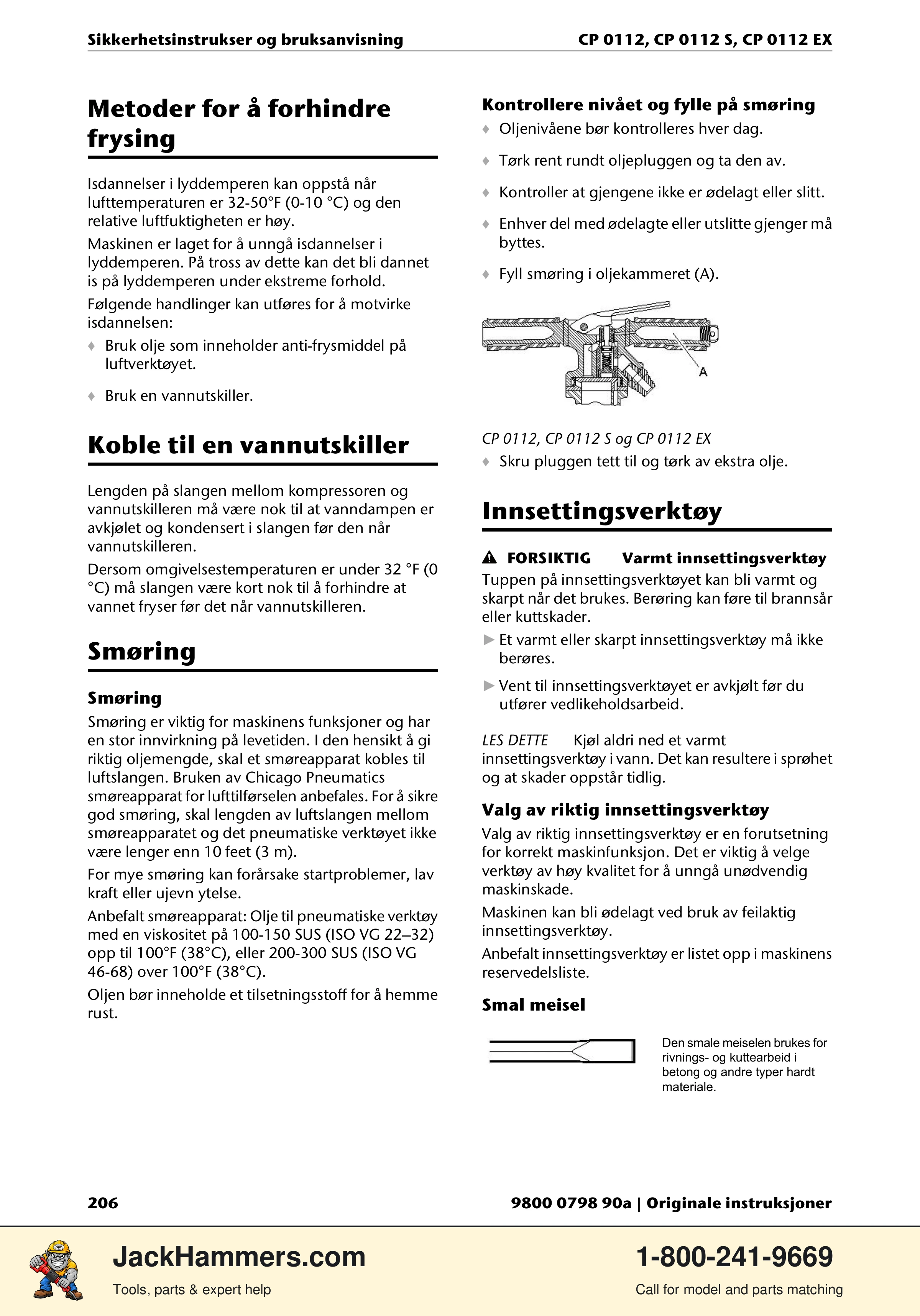 Chicago Pneumatic CP0112 Series PDF page 206 of 232