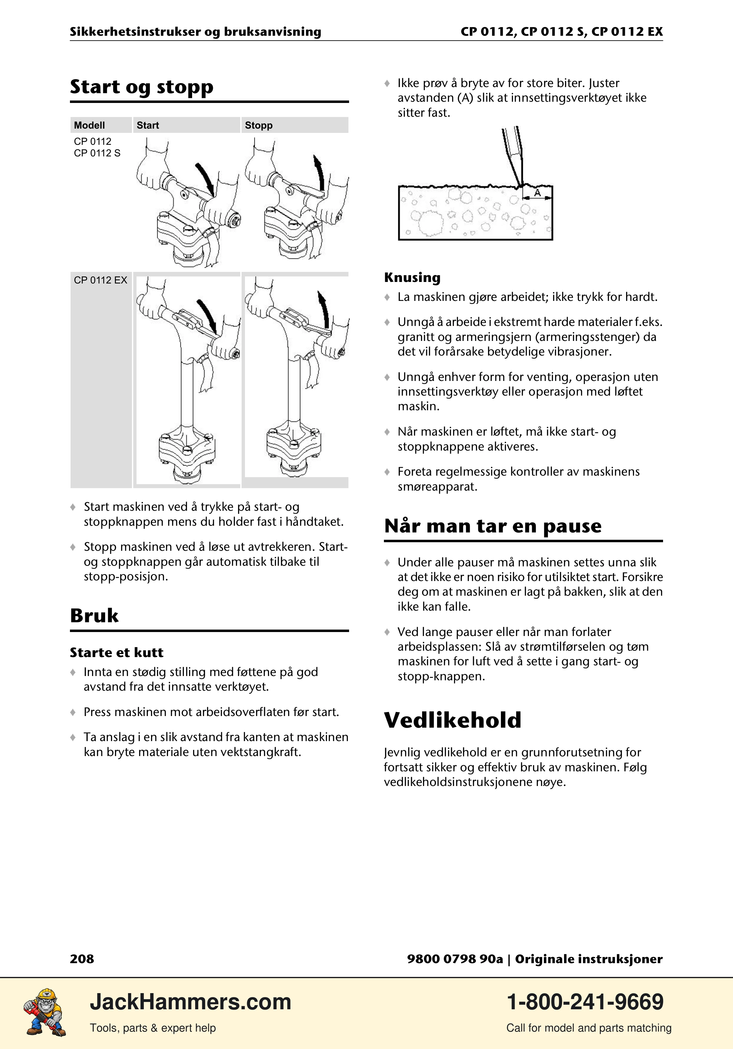 Chicago Pneumatic CP0112 Series PDF page 208 of 232