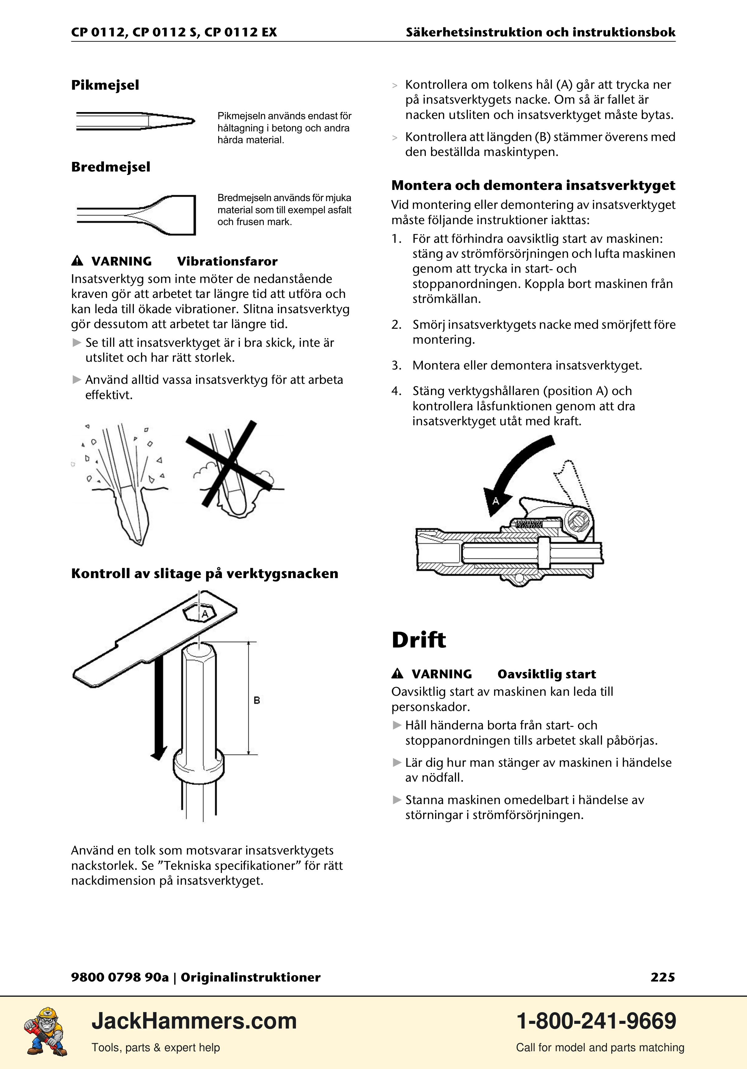 Chicago Pneumatic CP0112 Series PDF page 225 of 232