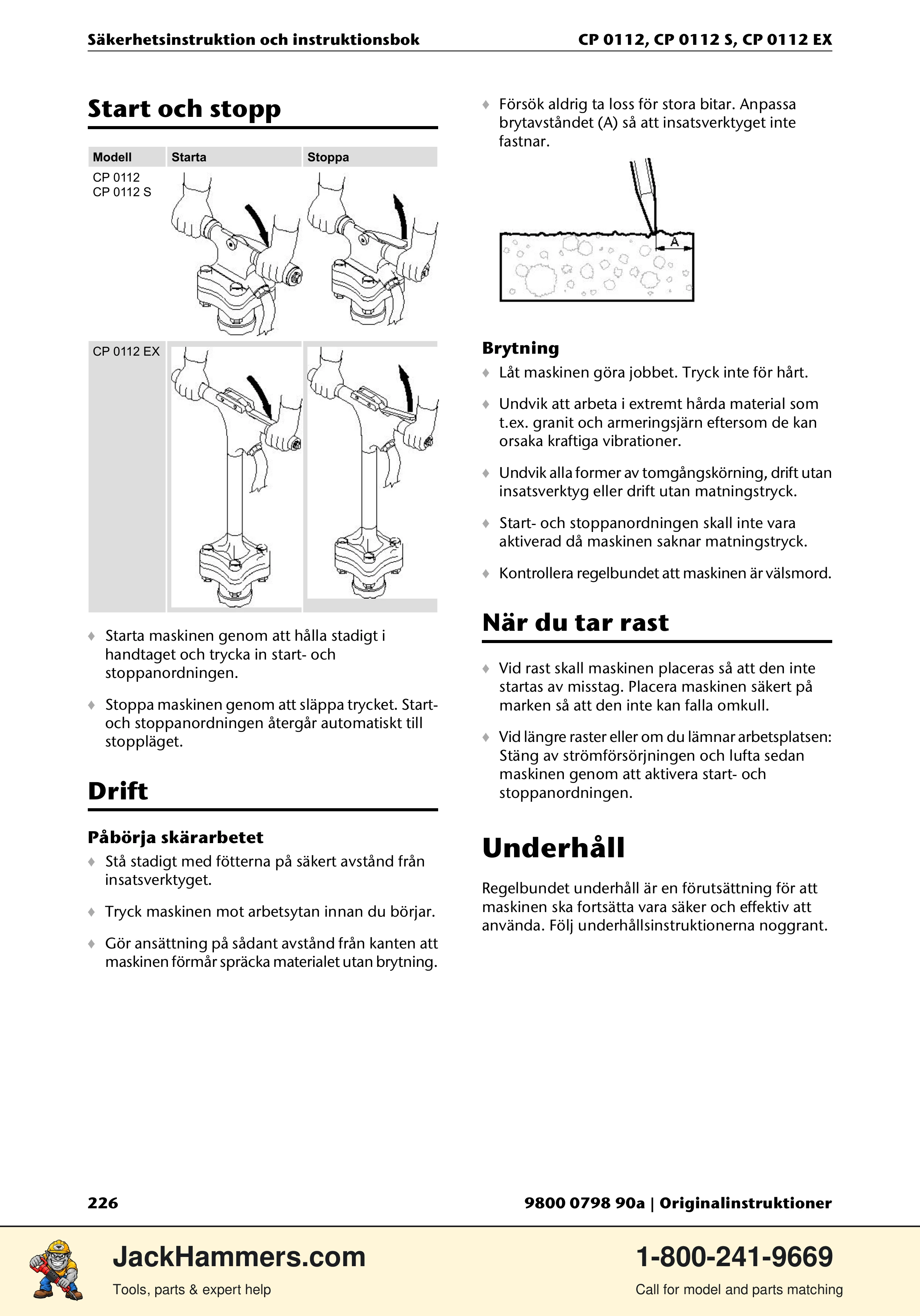 Chicago Pneumatic CP0112 Series PDF page 226 of 232