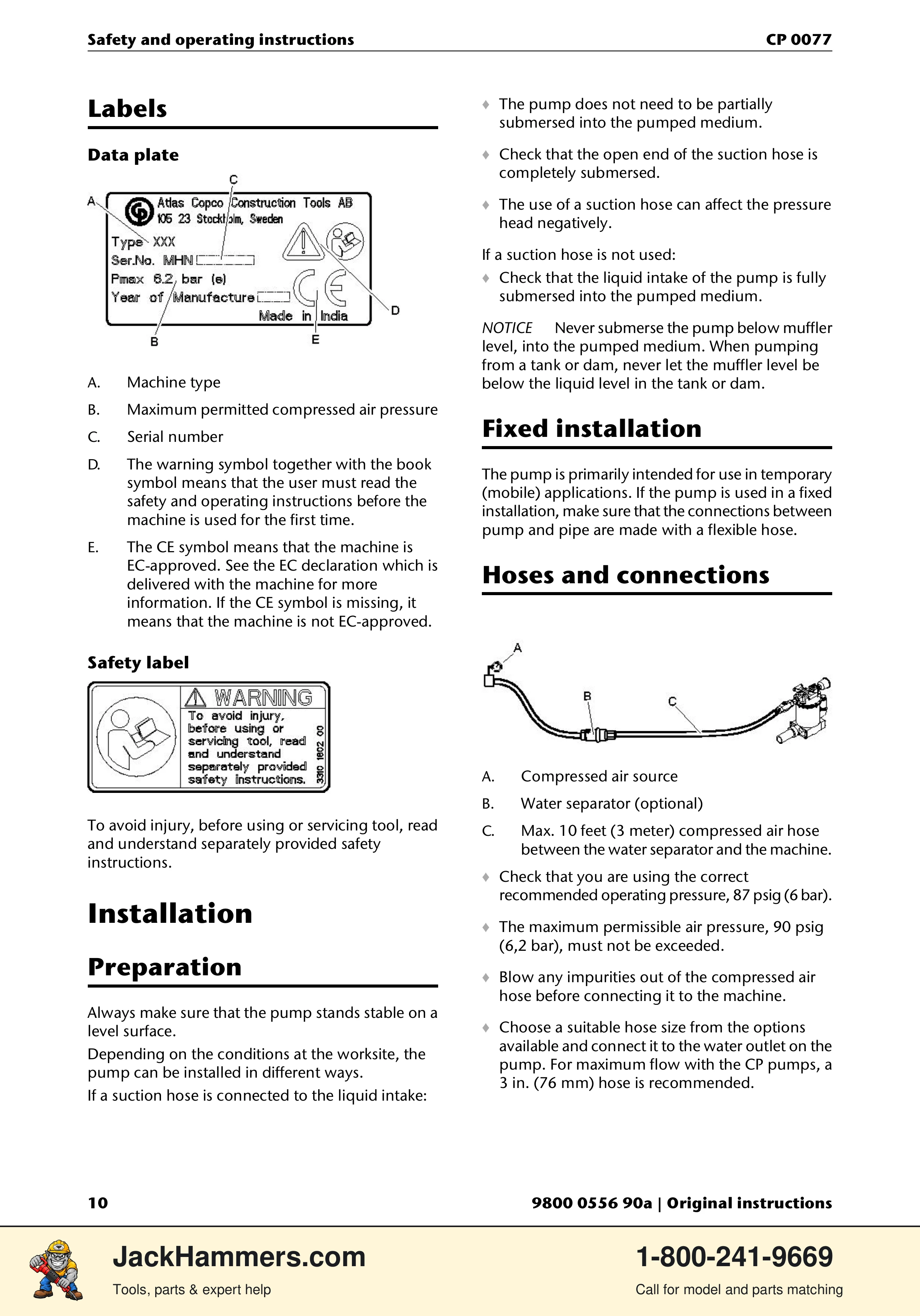 Chicago Pneumatic CP 0077 PDF page 10 of 104