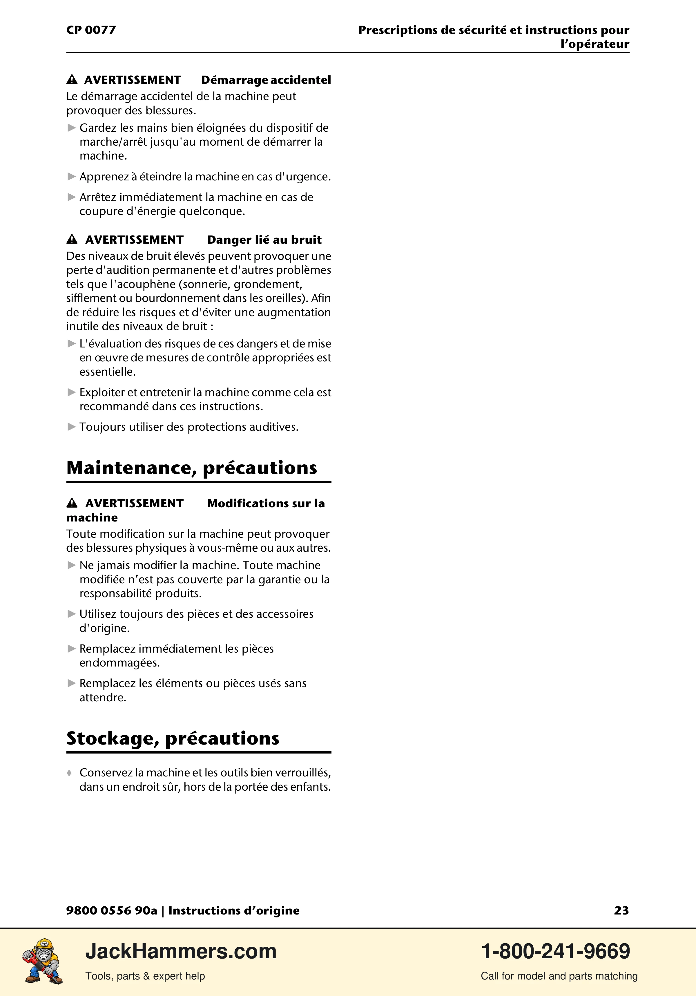 Chicago Pneumatic CP 0077 PDF page 23 of 104