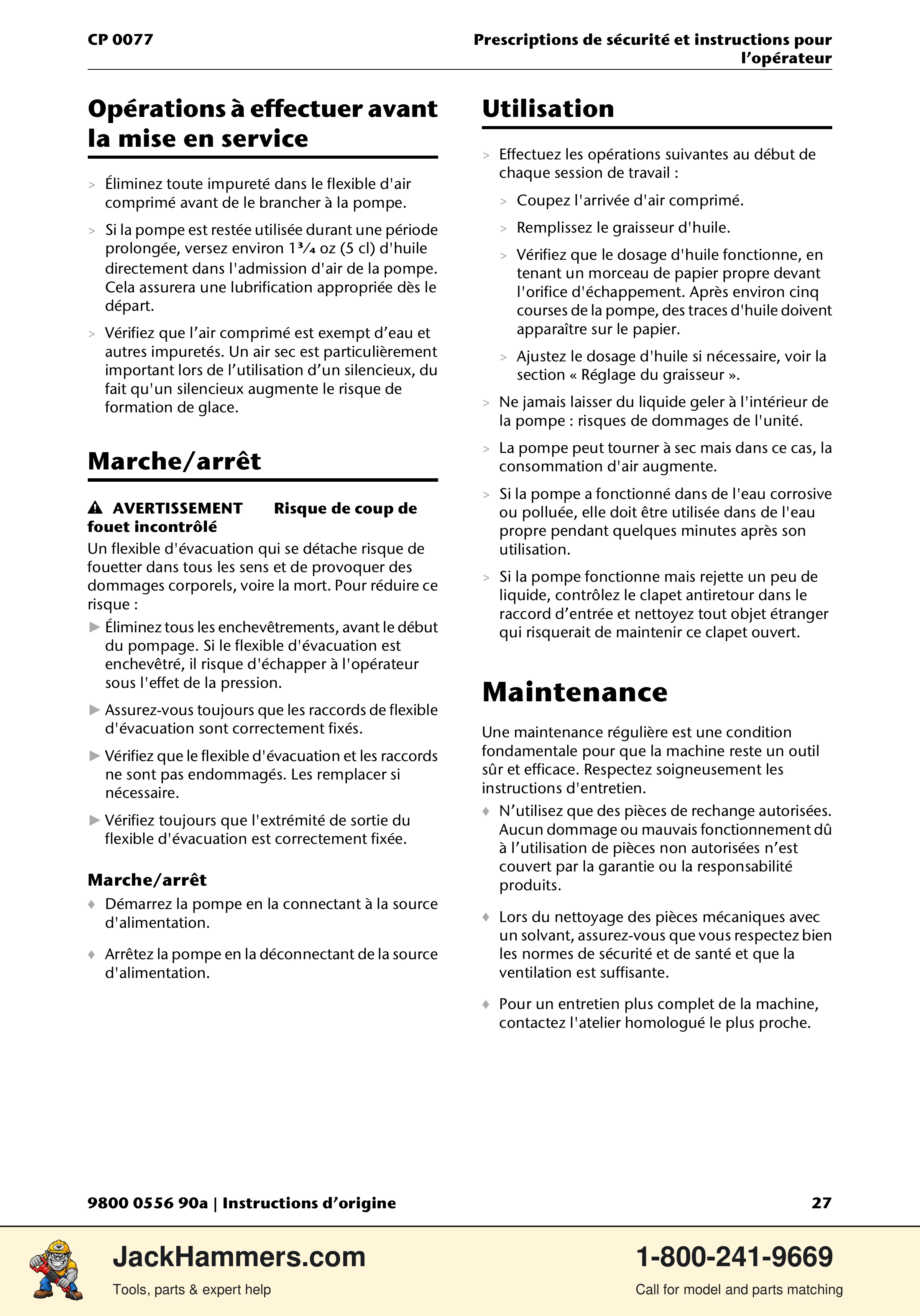 Chicago Pneumatic CP 0077 PDF page 27 of 104